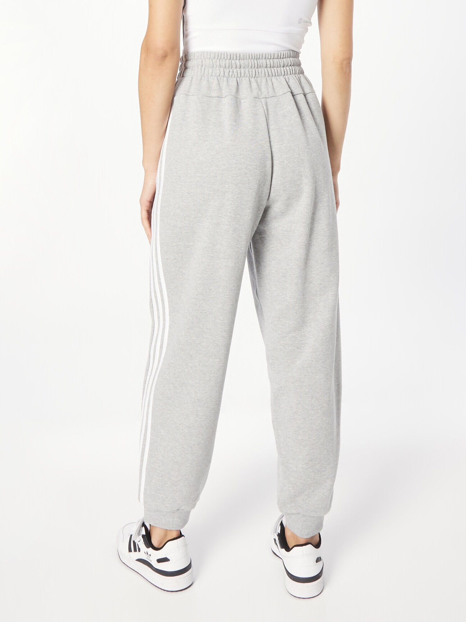 ADIDAS SPORTSWEAR Pantaloni sport 'Essentials' gri amestecat / alb - Pled.ro