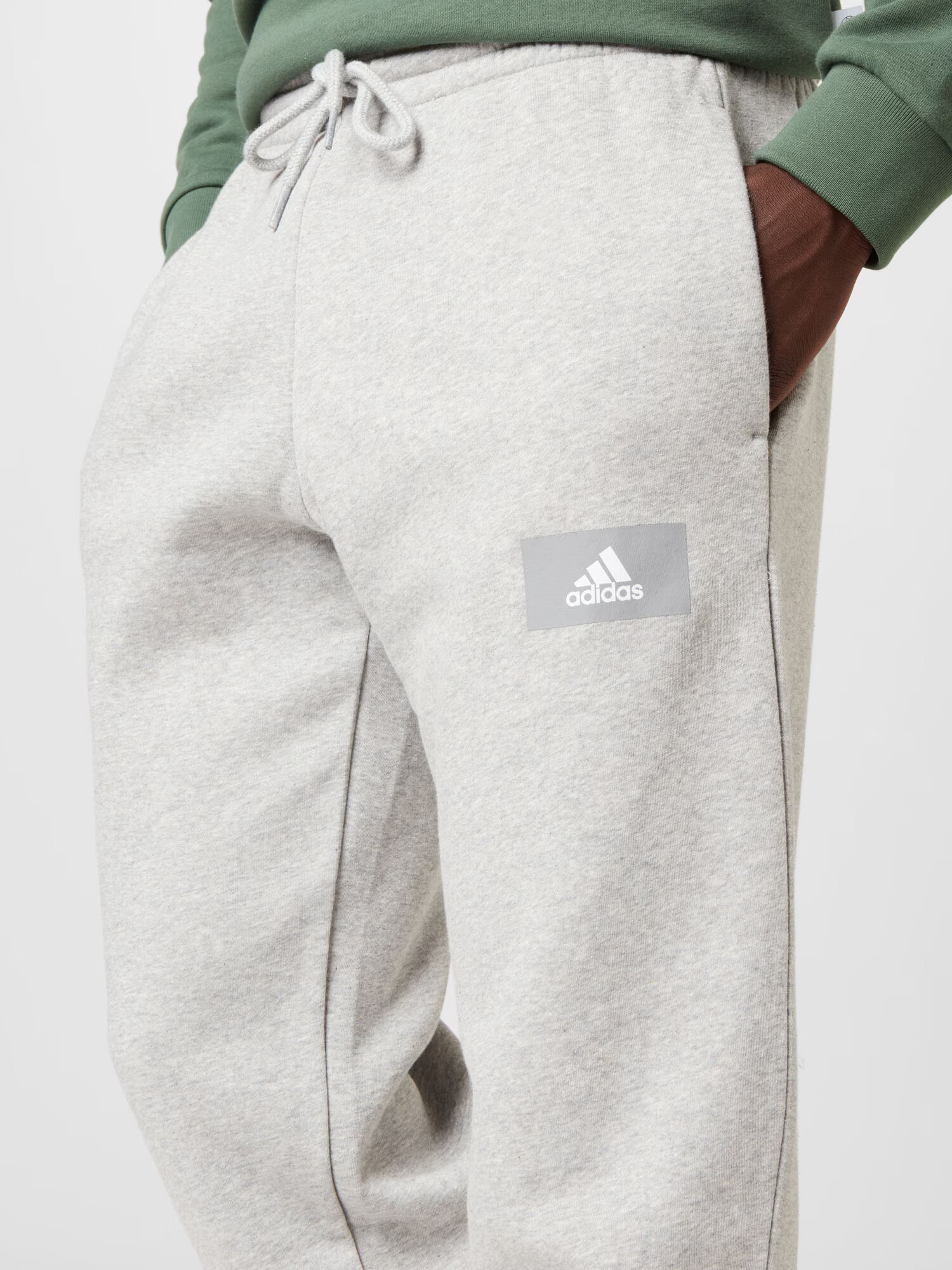 ADIDAS SPORTSWEAR Pantaloni sport gri amestecat / alb - Pled.ro