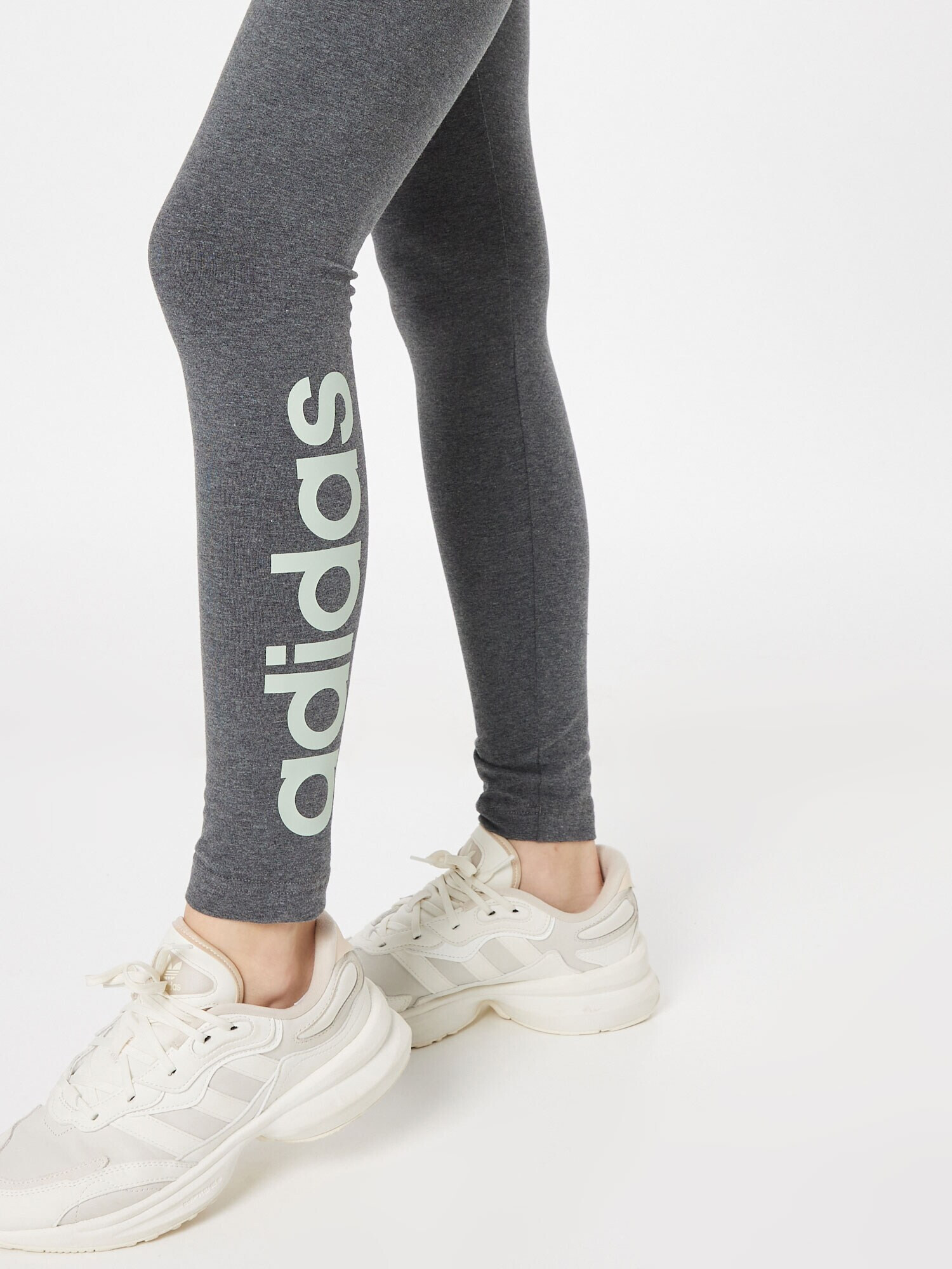 ADIDAS SPORTSWEAR Pantaloni sport 'Essentials' gri închis / alb - Pled.ro