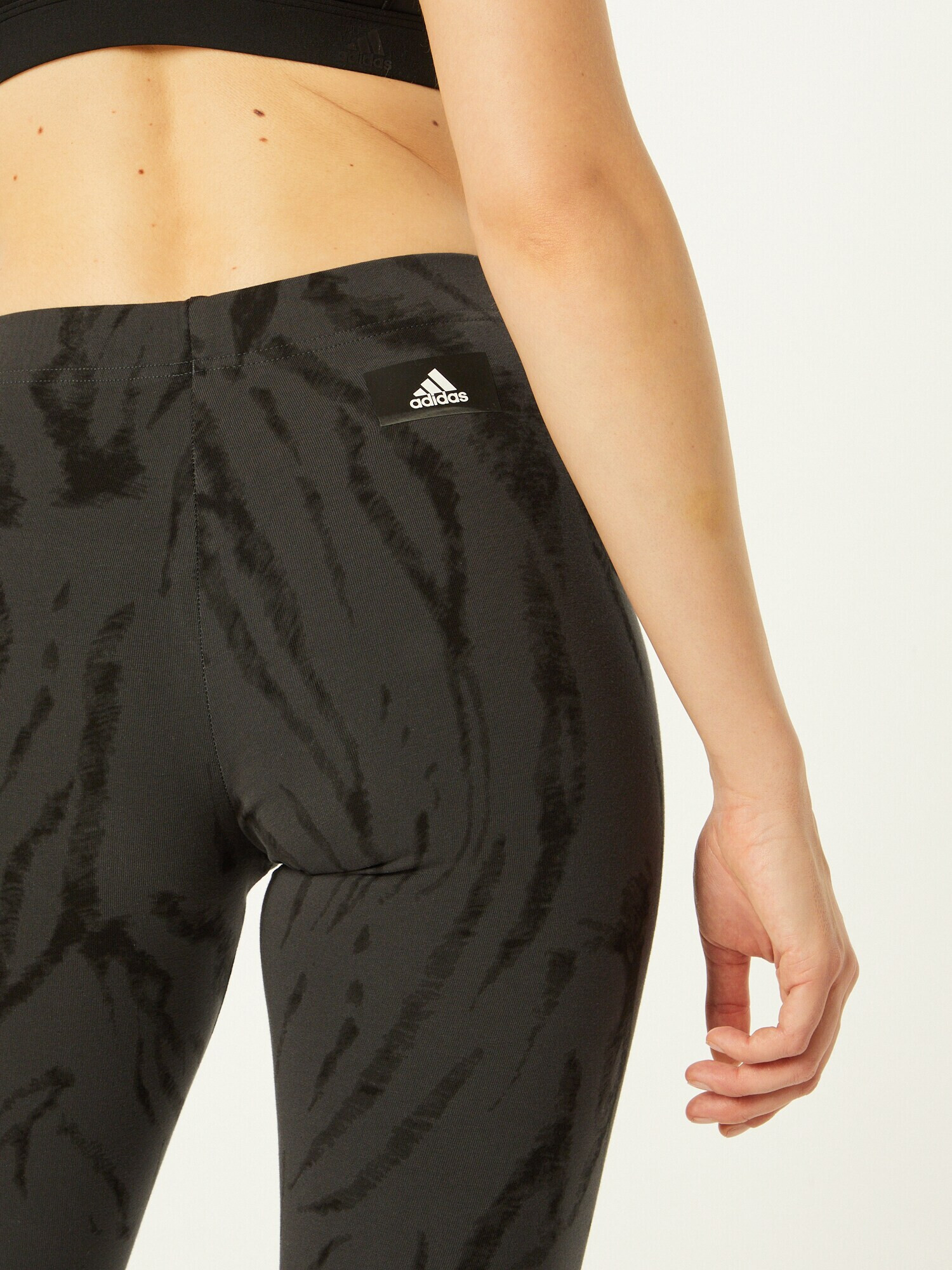 ADIDAS SPORTSWEAR Pantaloni sport 'Future Icons Animal Print' gri metalic / negru - Pled.ro