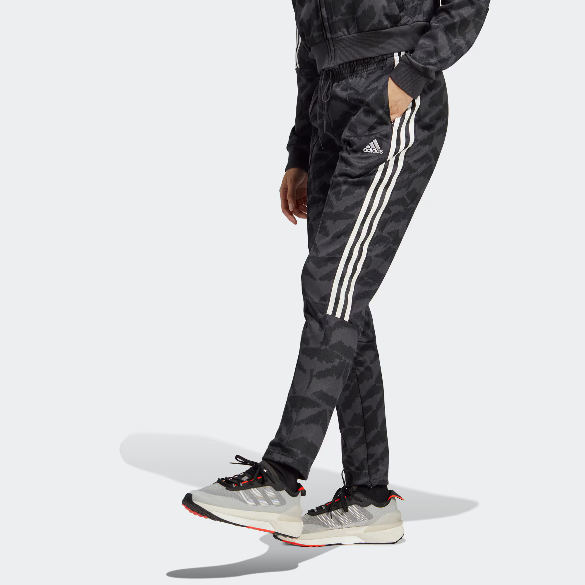 ADIDAS SPORTSWEAR Pantaloni sport gri / negru / alb - Pled.ro