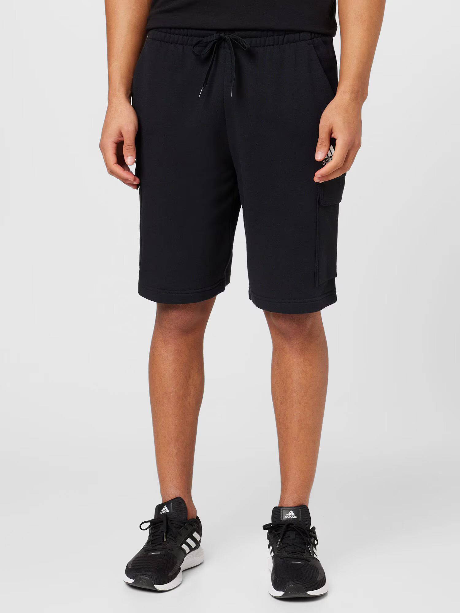 ADIDAS SPORTSWEAR Pantaloni sport 'Essentials' negru / alb - Pled.ro