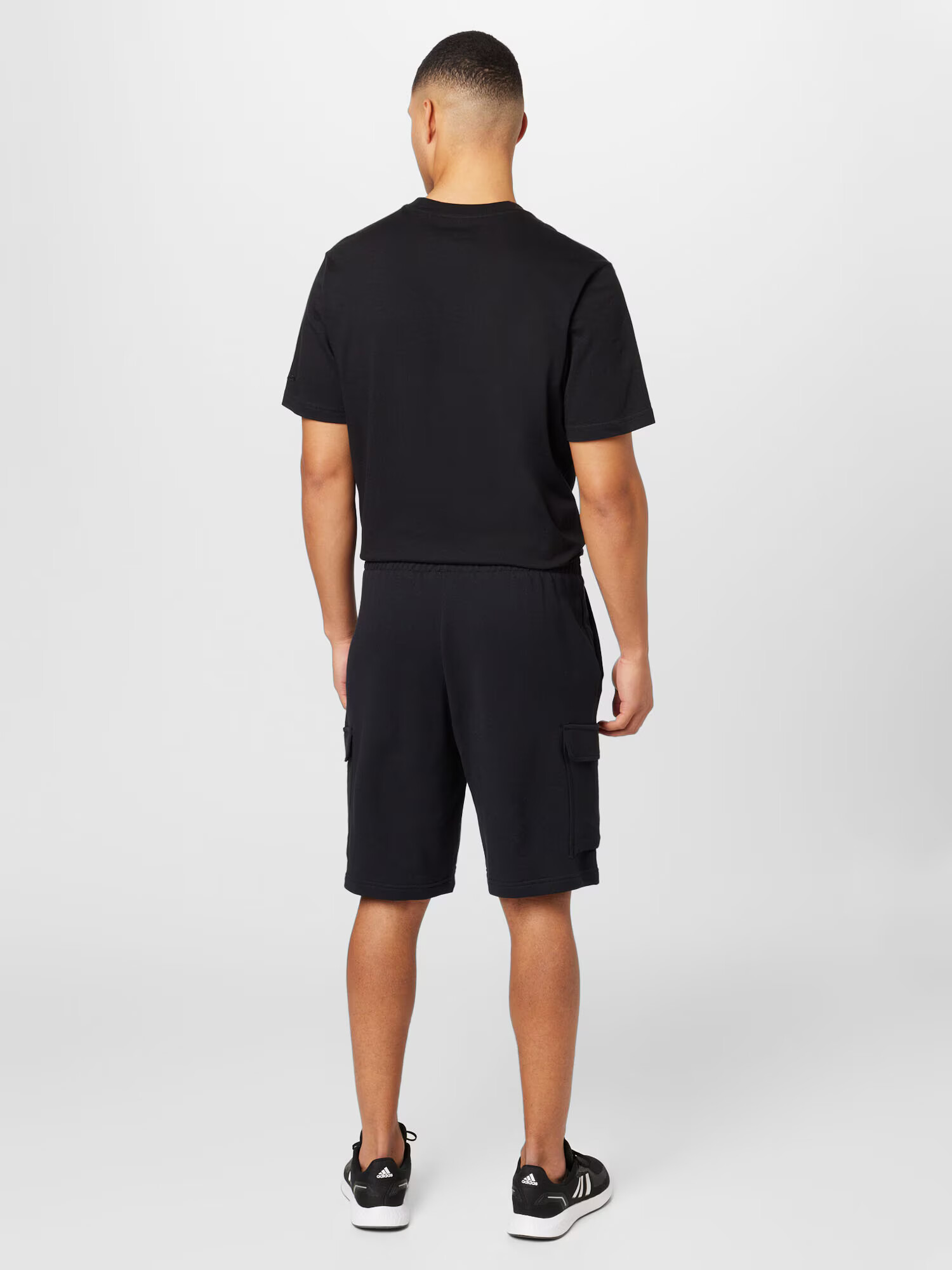 ADIDAS SPORTSWEAR Pantaloni sport 'Essentials' negru / alb - Pled.ro