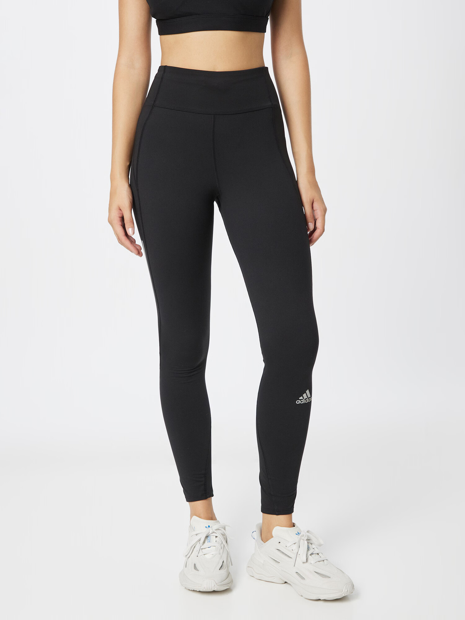 ADIDAS SPORTSWEAR Pantaloni sport 'Own The Run Winter' negru / alb - Pled.ro