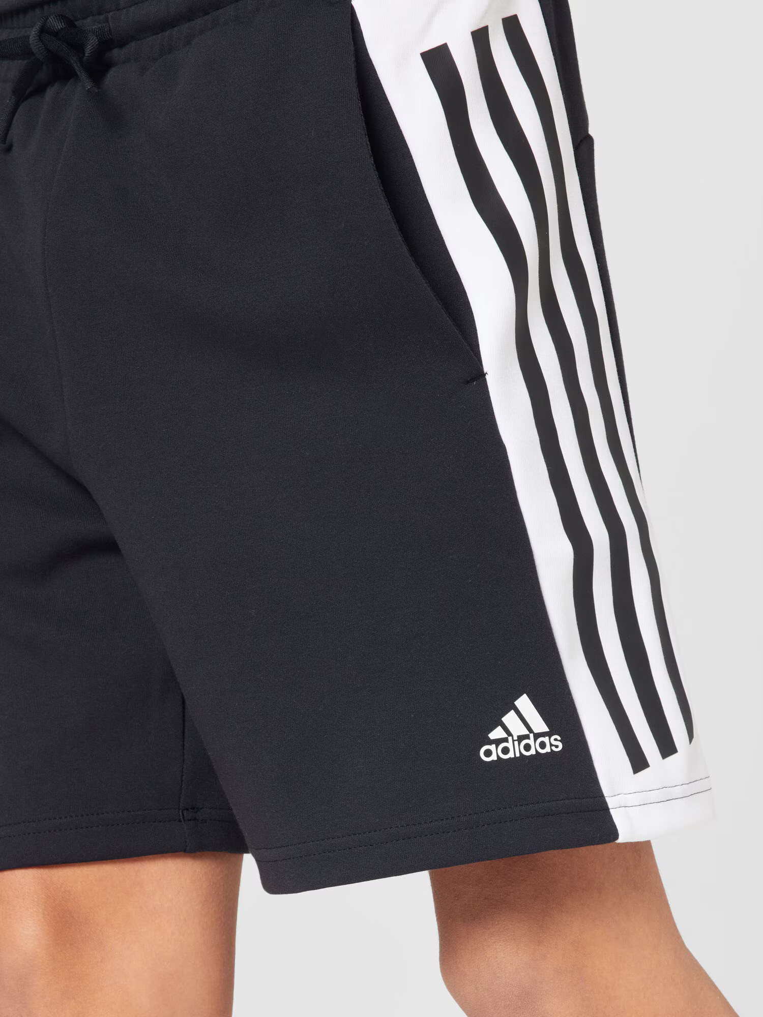 ADIDAS SPORTSWEAR Pantaloni sport negru / alb - Pled.ro