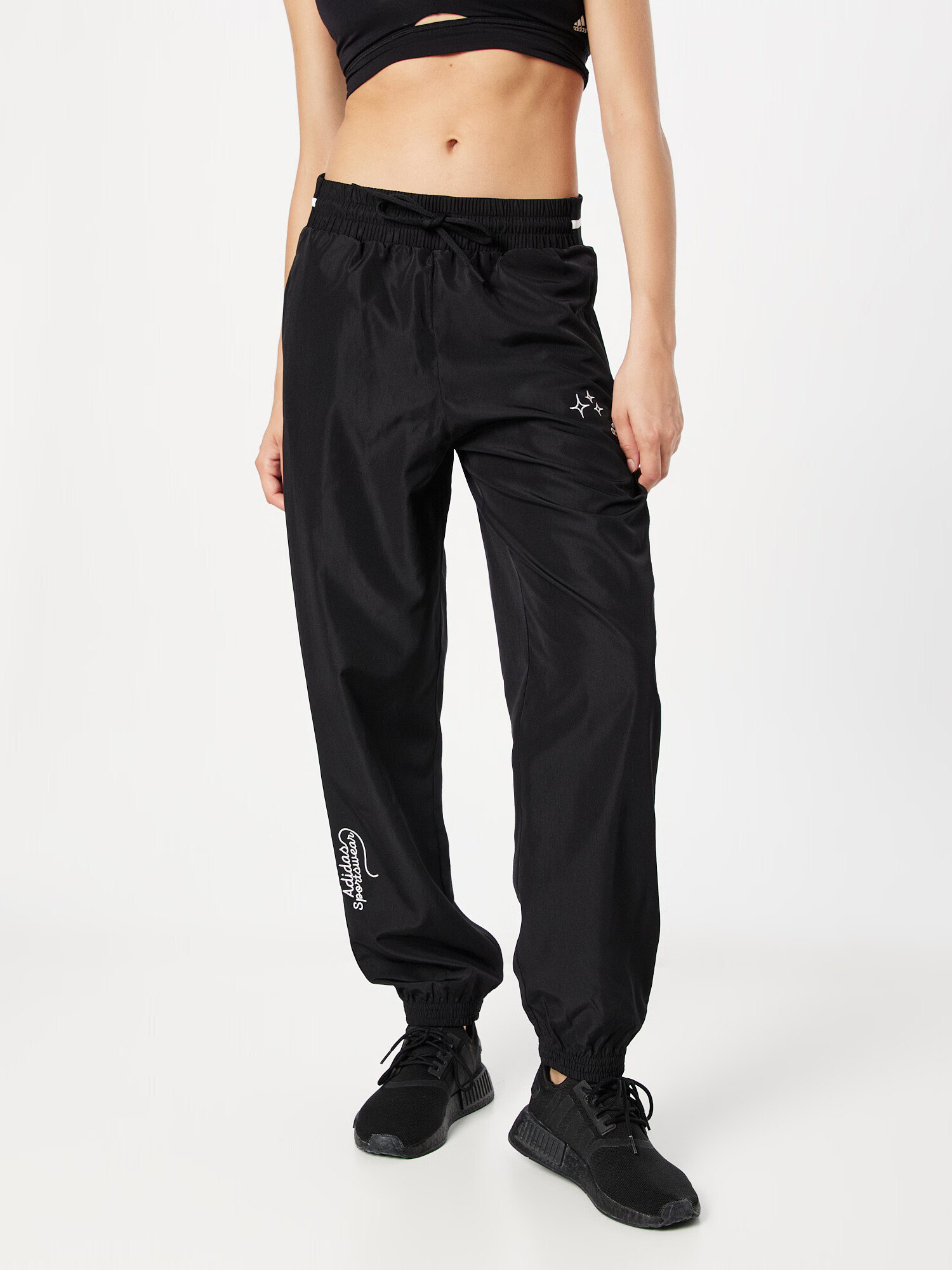 ADIDAS SPORTSWEAR Pantaloni sport 'Scribble ' negru / alb - Pled.ro