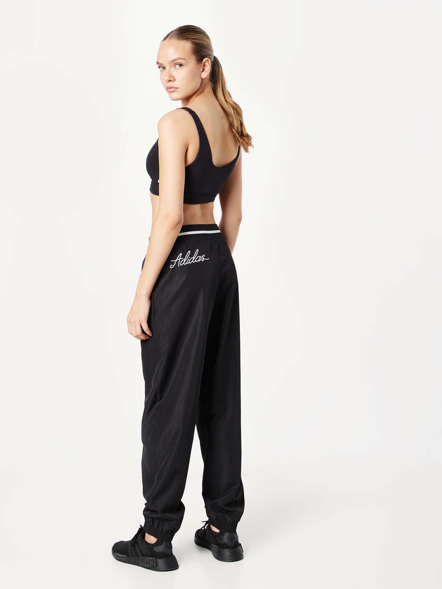 ADIDAS SPORTSWEAR Pantaloni sport 'Scribble ' negru / alb - Pled.ro