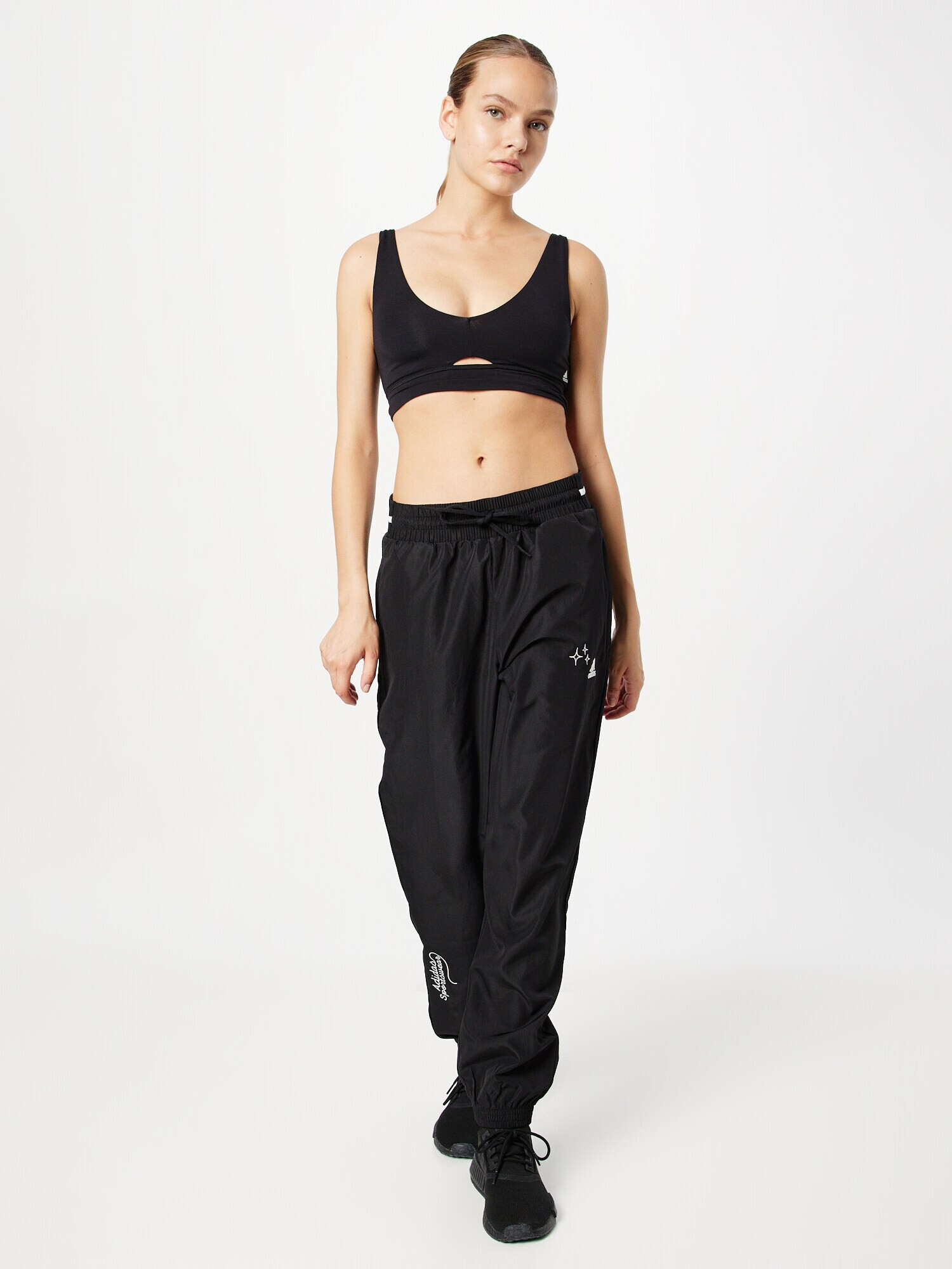 ADIDAS SPORTSWEAR Pantaloni sport 'Scribble ' negru / alb - Pled.ro