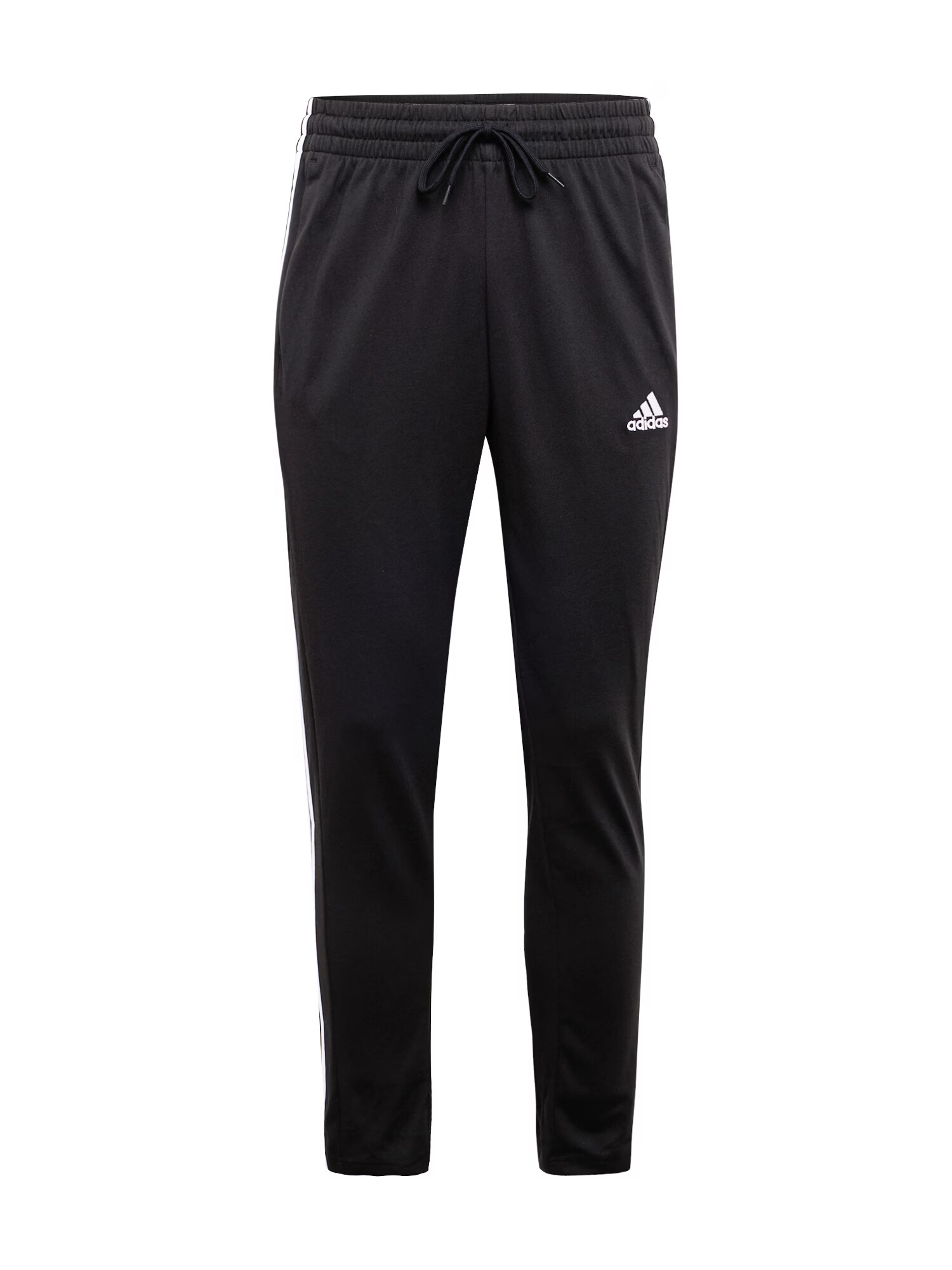 ADIDAS SPORTSWEAR Pantaloni sport 'Essentials Tapered Open Hem 3-Stripes' negru / alb - Pled.ro