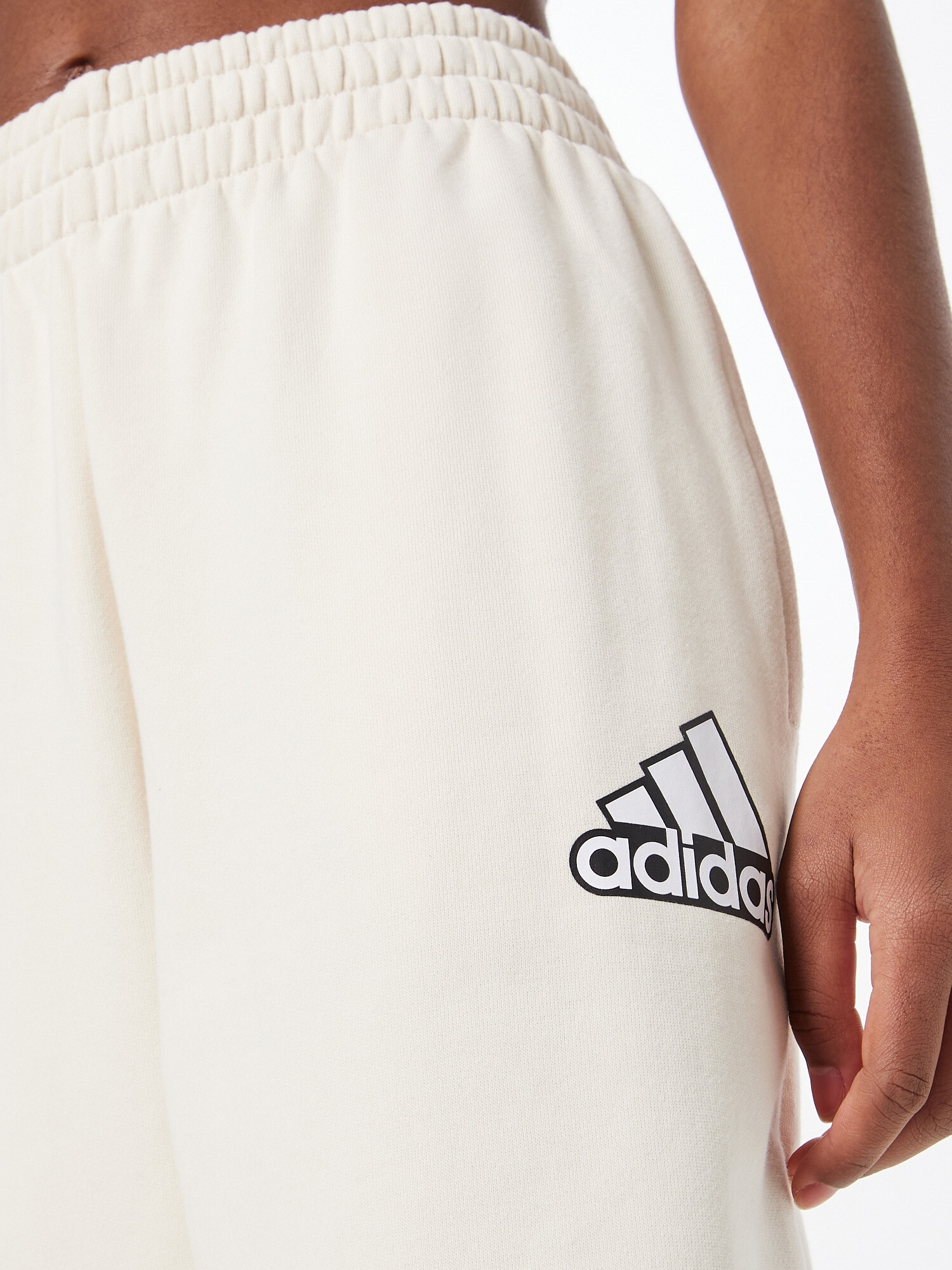 ADIDAS SPORTSWEAR Pantaloni sport negru / alb - Pled.ro