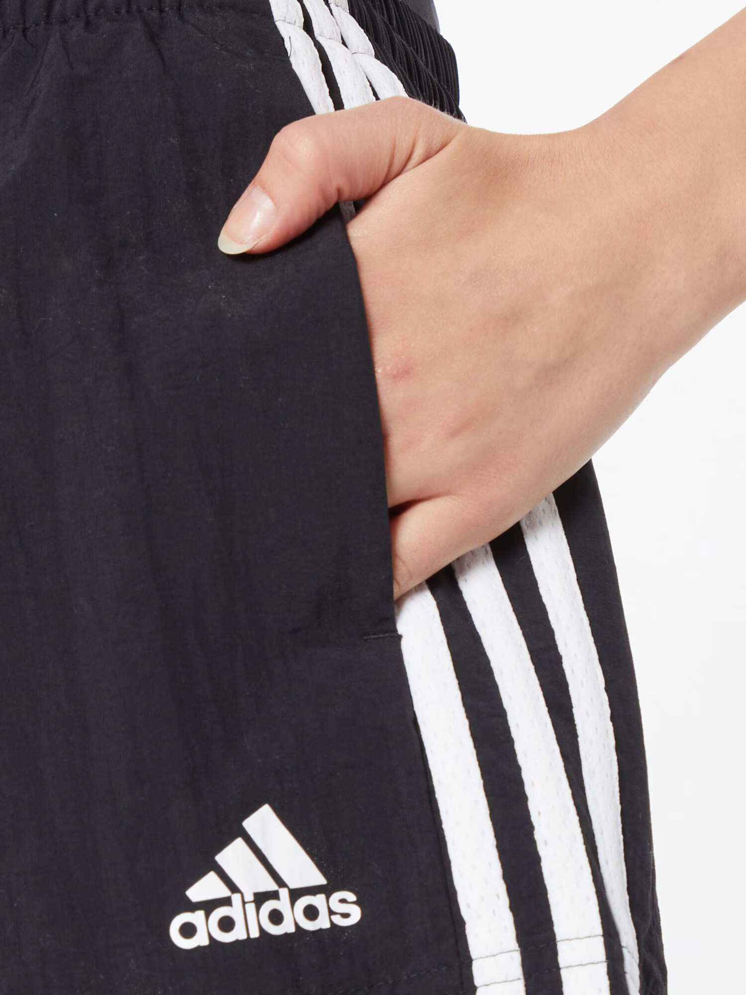 ADIDAS SPORTSWEAR Pantaloni sport negru / alb - Pled.ro