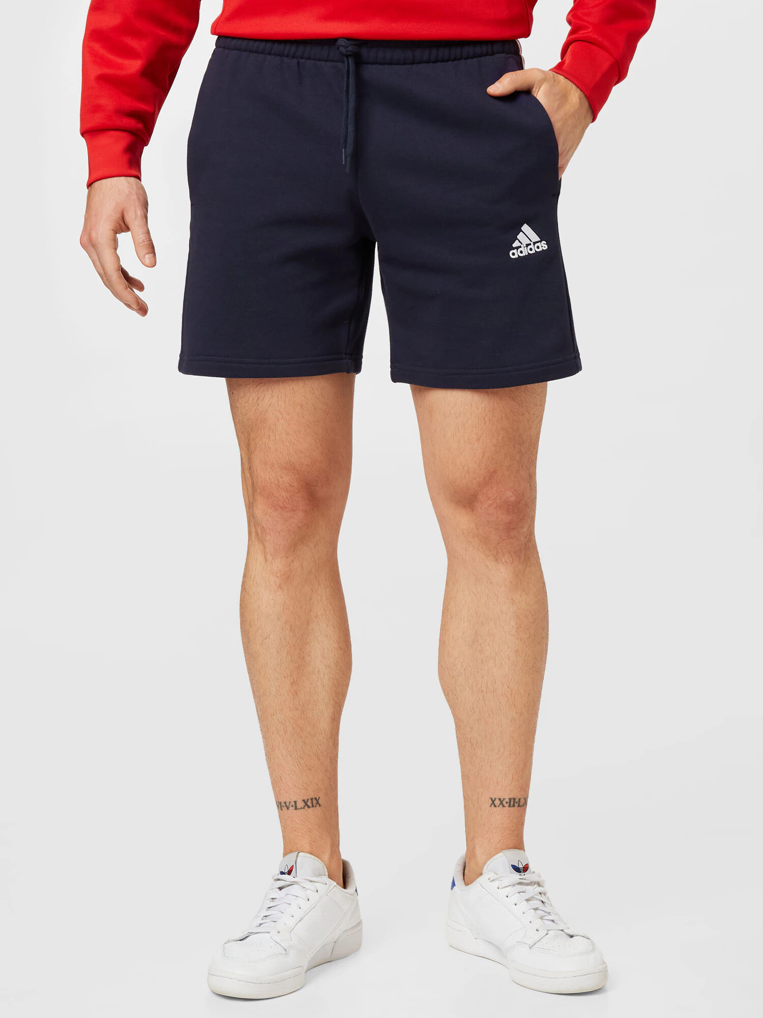 ADIDAS SPORTSWEAR Pantaloni sport bleumarin / alb - Pled.ro