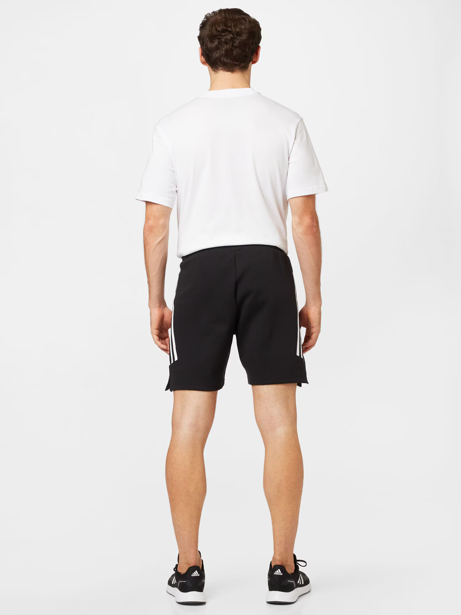 ADIDAS SPORTSWEAR Pantaloni sport negru / alb - Pled.ro