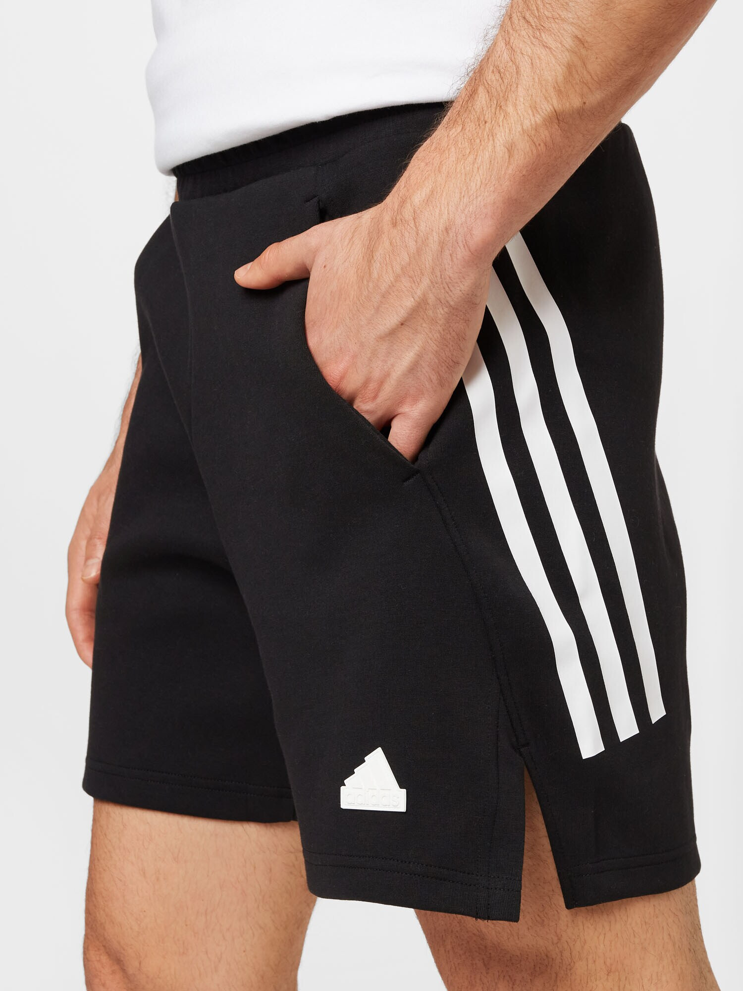 ADIDAS SPORTSWEAR Pantaloni sport negru / alb - Pled.ro