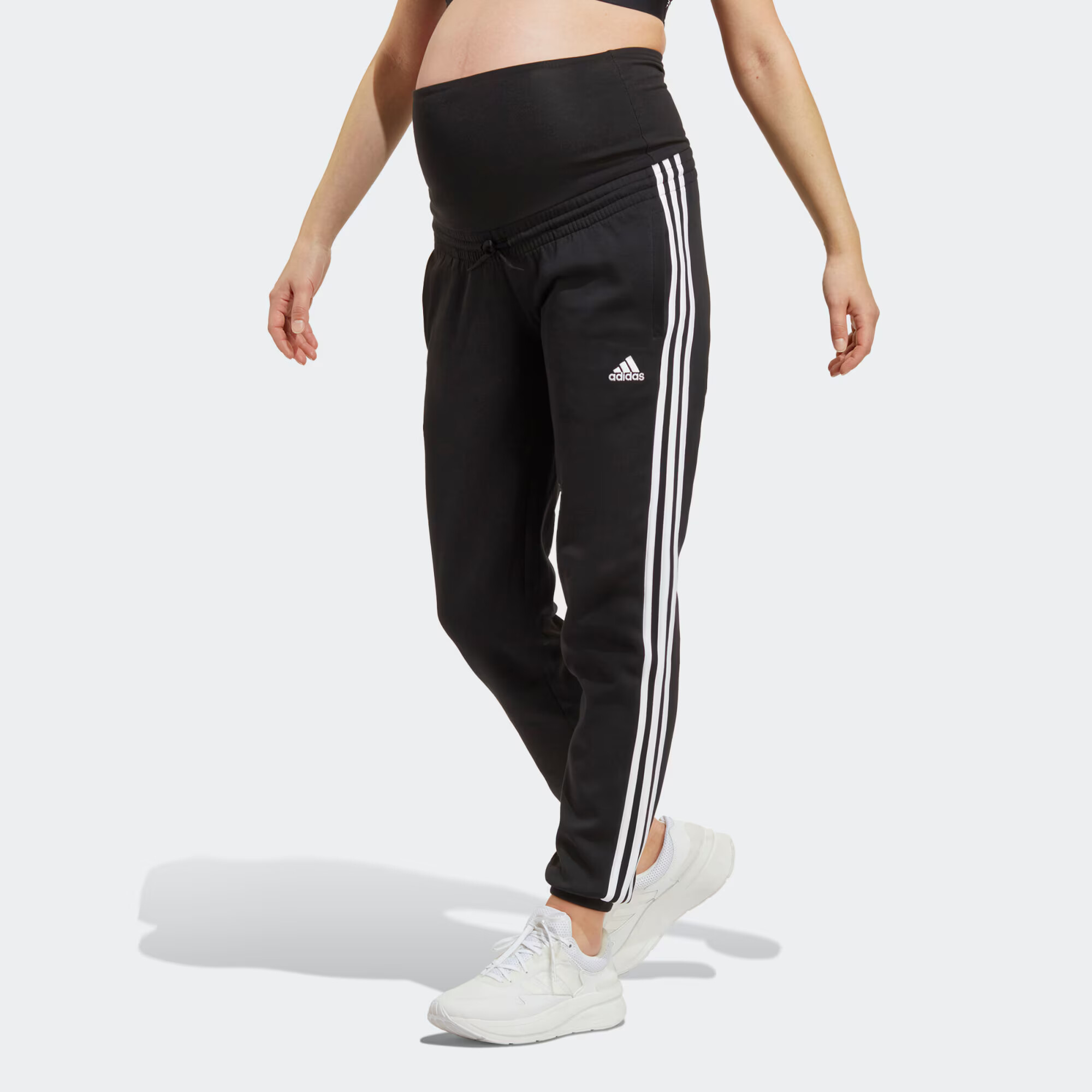 ADIDAS SPORTSWEAR Pantaloni sport negru / alb - Pled.ro