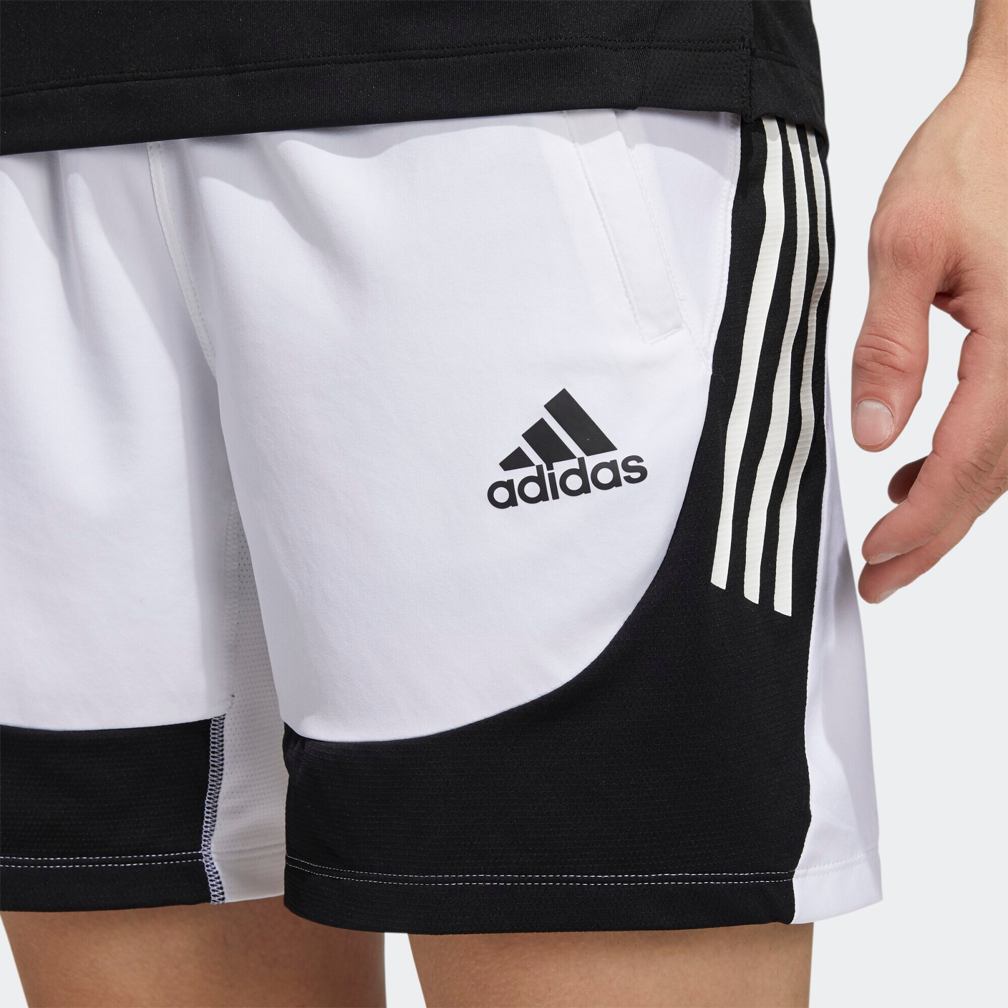 ADIDAS SPORTSWEAR Pantaloni sport negru / alb natural - Pled.ro