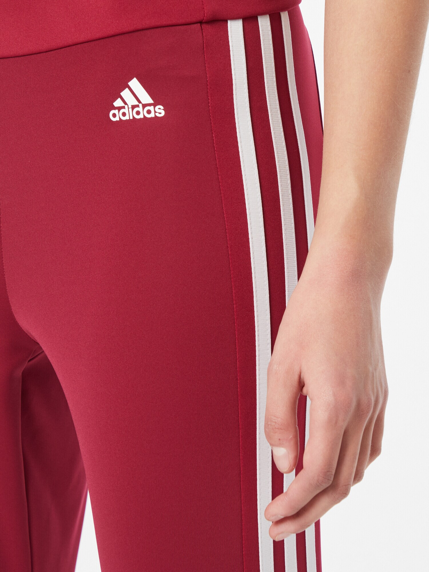 ADIDAS SPORTSWEAR Pantaloni sport roșu burgundy / alb - Pled.ro