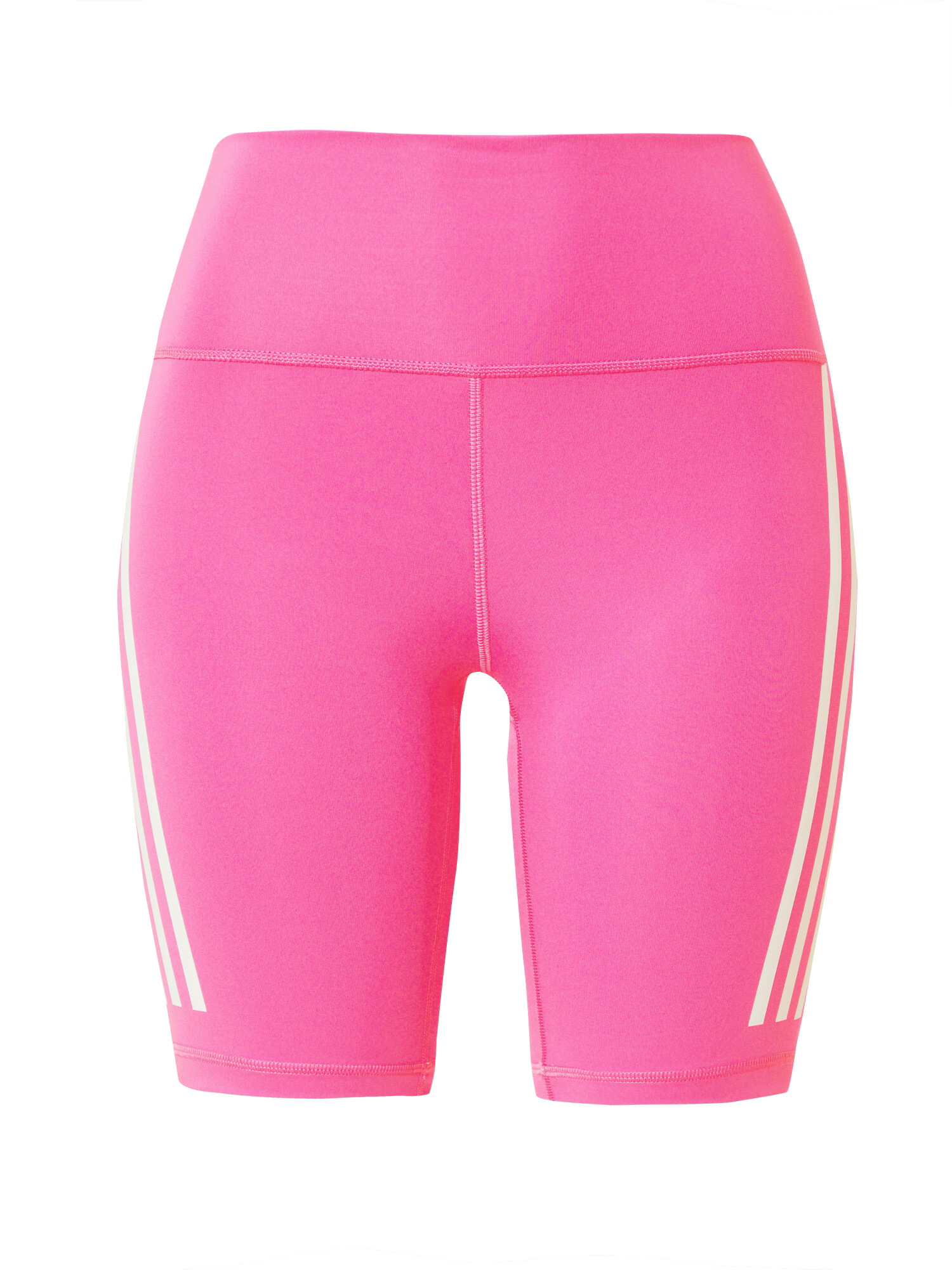 ADIDAS SPORTSWEAR Pantaloni sport 'Optime Train Icons 3-Stripes Bike' roz / alb - Pled.ro