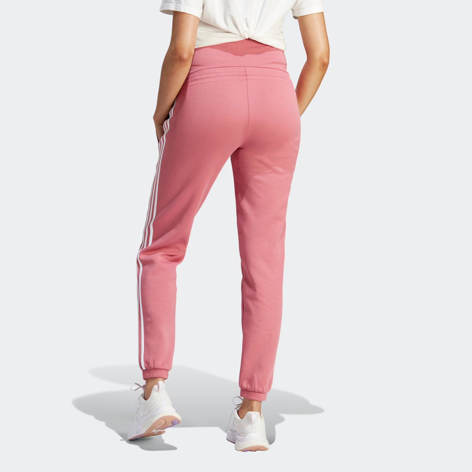 ADIDAS SPORTSWEAR Pantaloni sport roz deschis / alb - Pled.ro