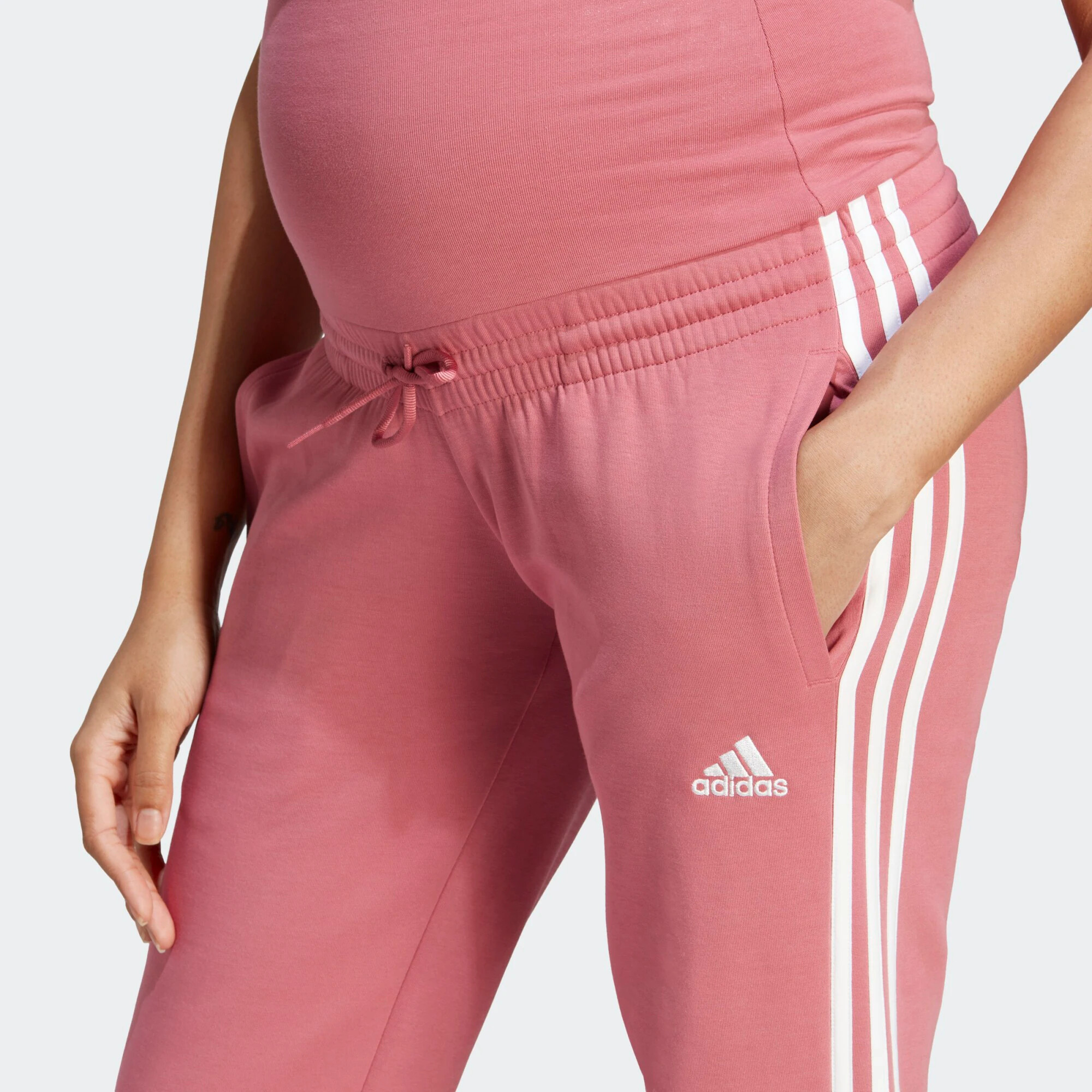 ADIDAS SPORTSWEAR Pantaloni sport roz deschis / alb - Pled.ro