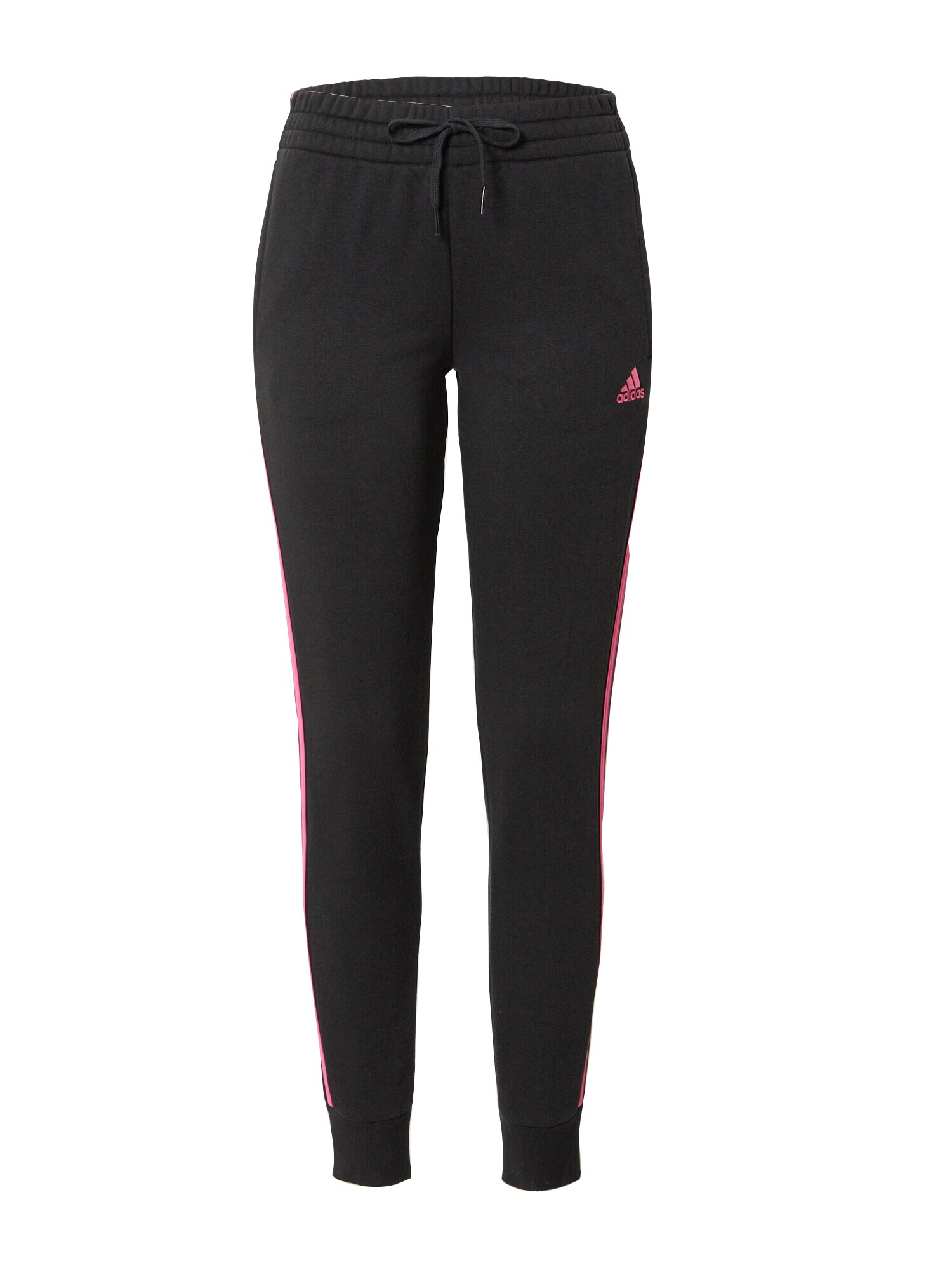 ADIDAS SPORTSWEAR Pantaloni sport 'Essentials Fleece 3-Stripes' roz deschis / negru - Pled.ro