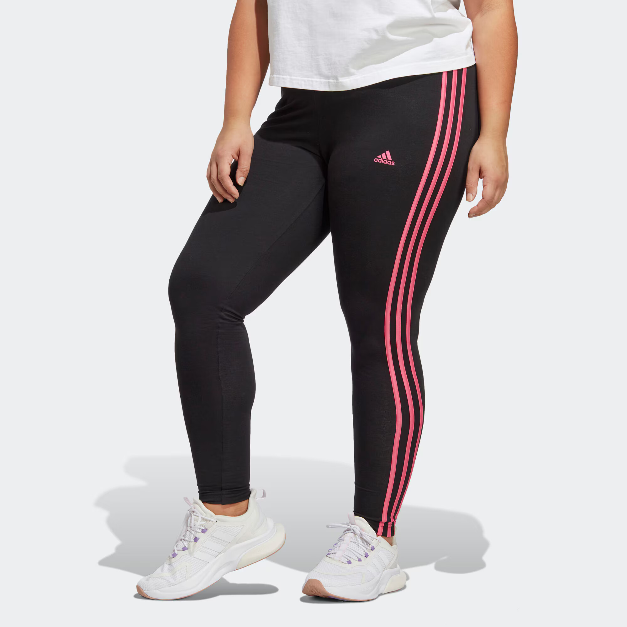 ADIDAS SPORTSWEAR Pantaloni sport 'Essentials 3-Stripes ' roz / negru - Pled.ro