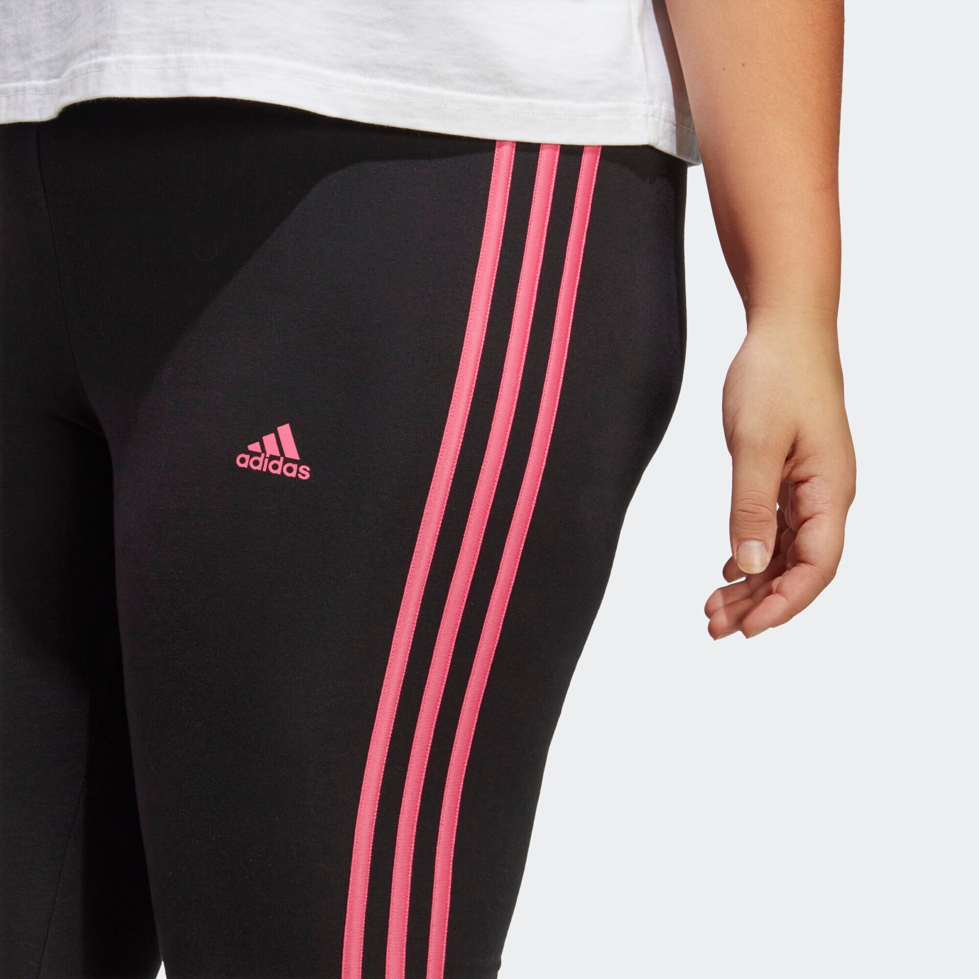 ADIDAS SPORTSWEAR Pantaloni sport 'Essentials 3-Stripes ' roz / negru - Pled.ro