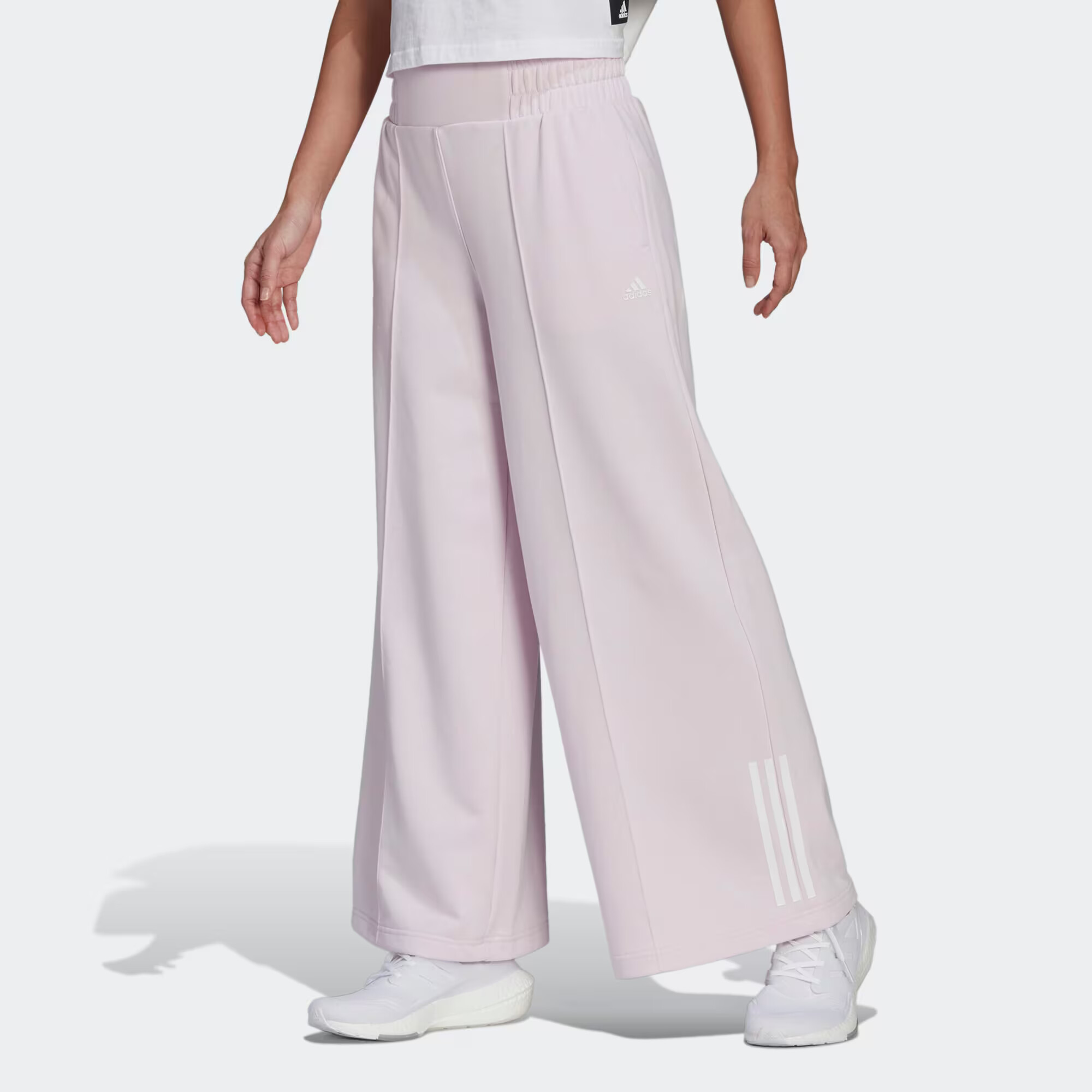 ADIDAS SPORTSWEAR Pantaloni sport roz pastel / alb - Pled.ro