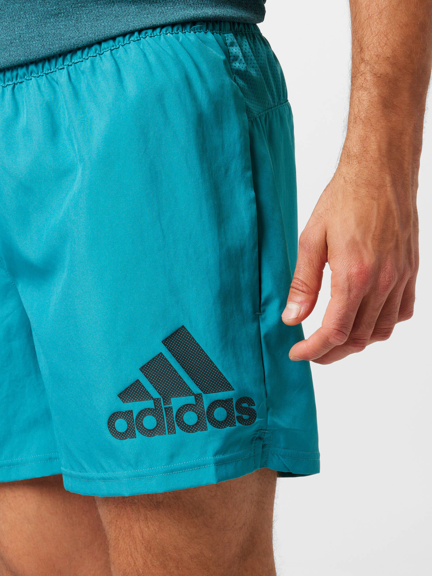 ADIDAS SPORTSWEAR Pantaloni sport 'Run It' turcoaz / negru - Pled.ro