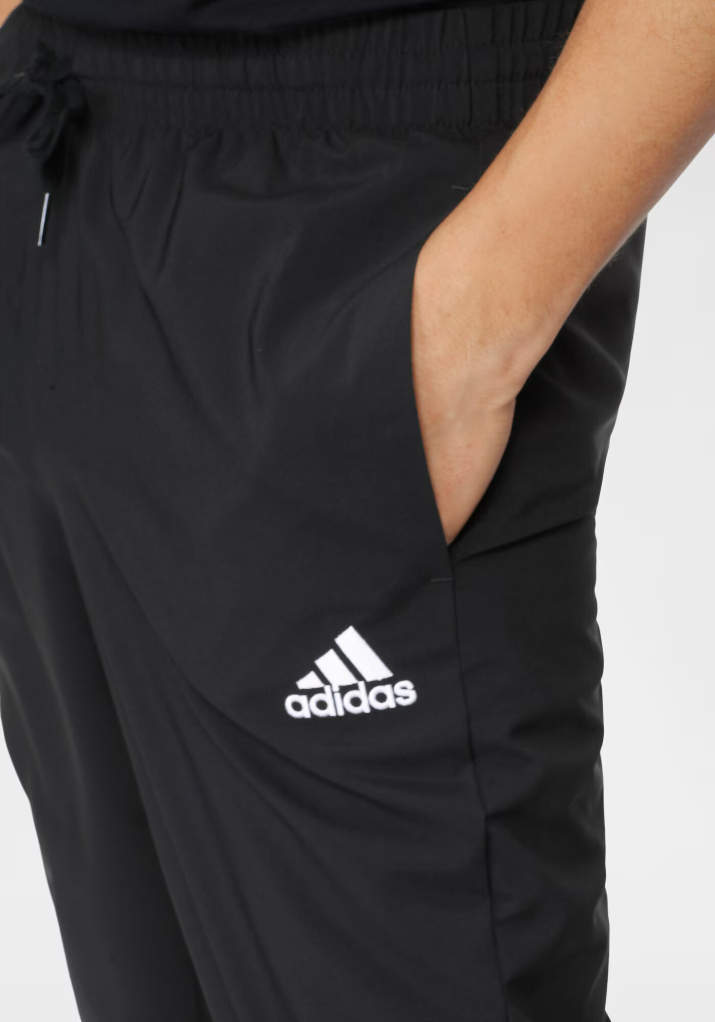 ADIDAS SPORTSWEAR Pantaloni sport 'Stanford Essentials' negru / alb - Pled.ro