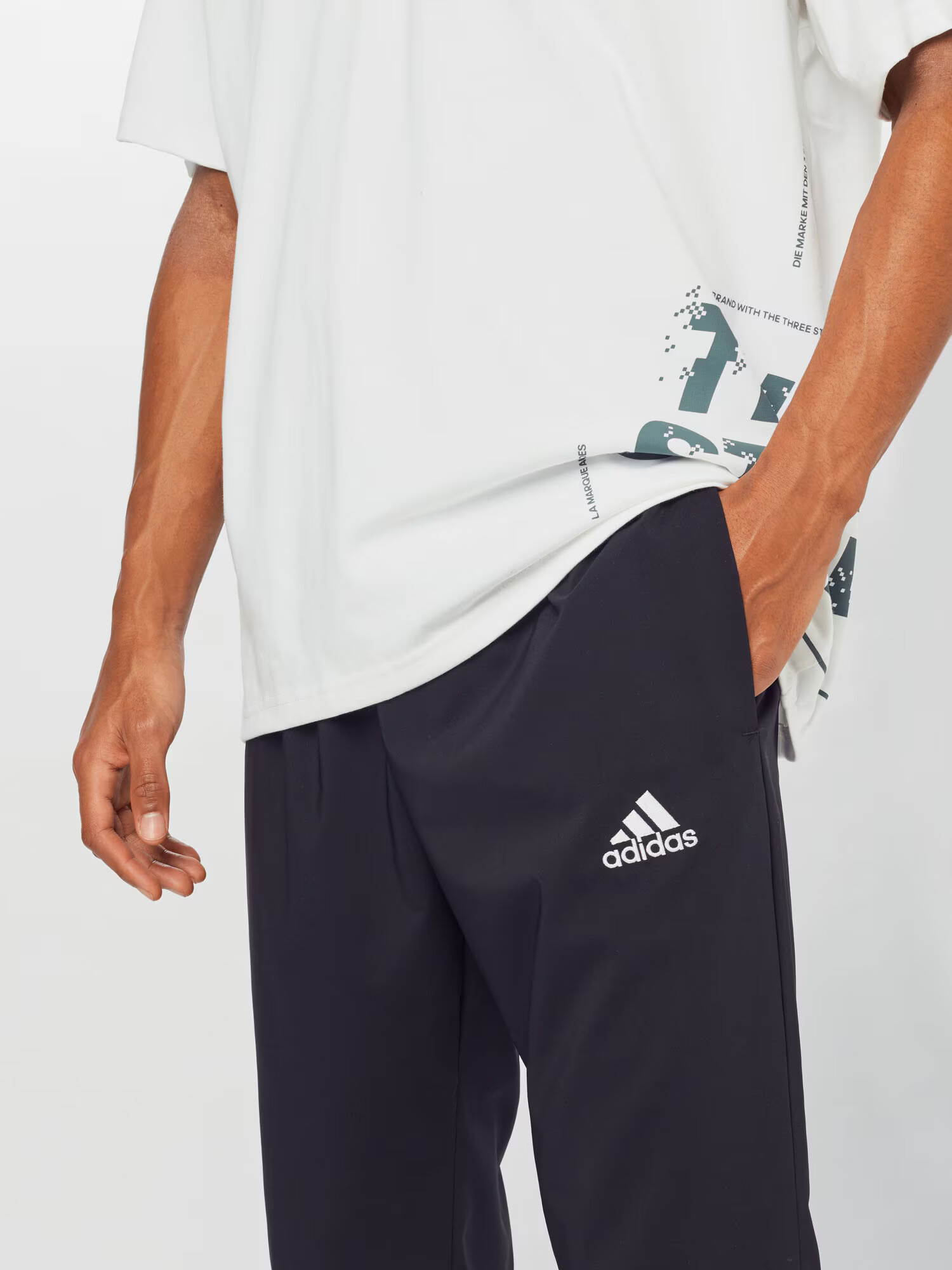 ADIDAS SPORTSWEAR Pantaloni sport 'Stanford' negru / alb - Pled.ro