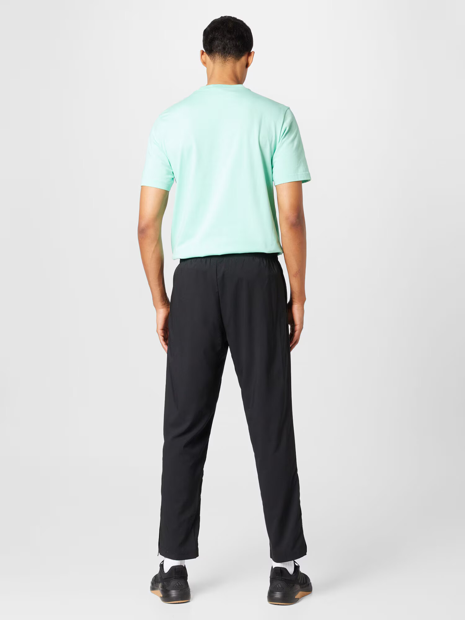 ADIDAS SPORTSWEAR Pantaloni sport 'Aeroready Essentials Stanford Open Hem Embroidered Small Logo' negru / alb - Pled.ro