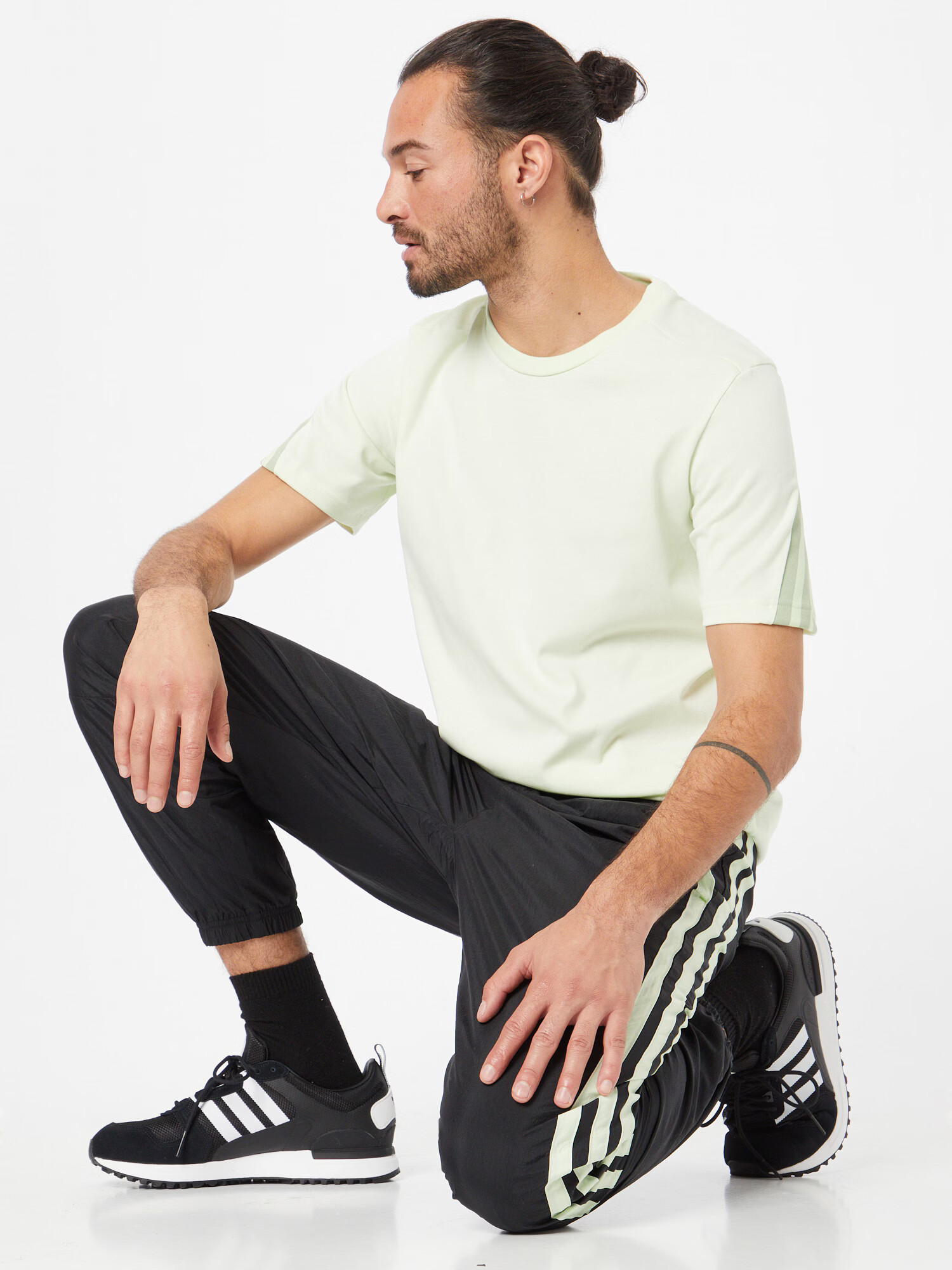 ADIDAS SPORTSWEAR Pantaloni sport verde kiwi / negru / alb - Pled.ro