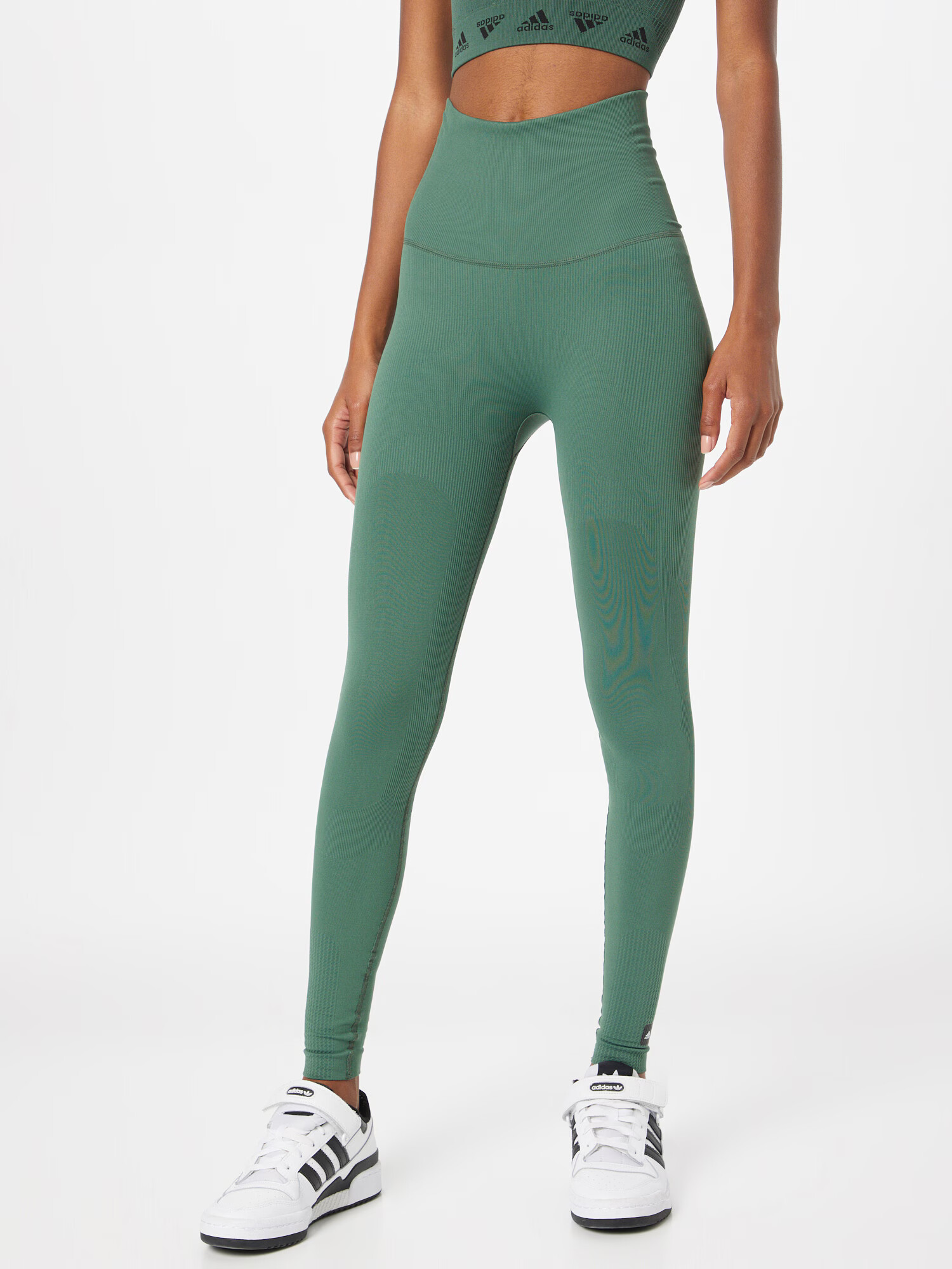 ADIDAS SPORTSWEAR Pantaloni sport 'Formotion Sculpt' verde kiwi / negru / alb - Pled.ro