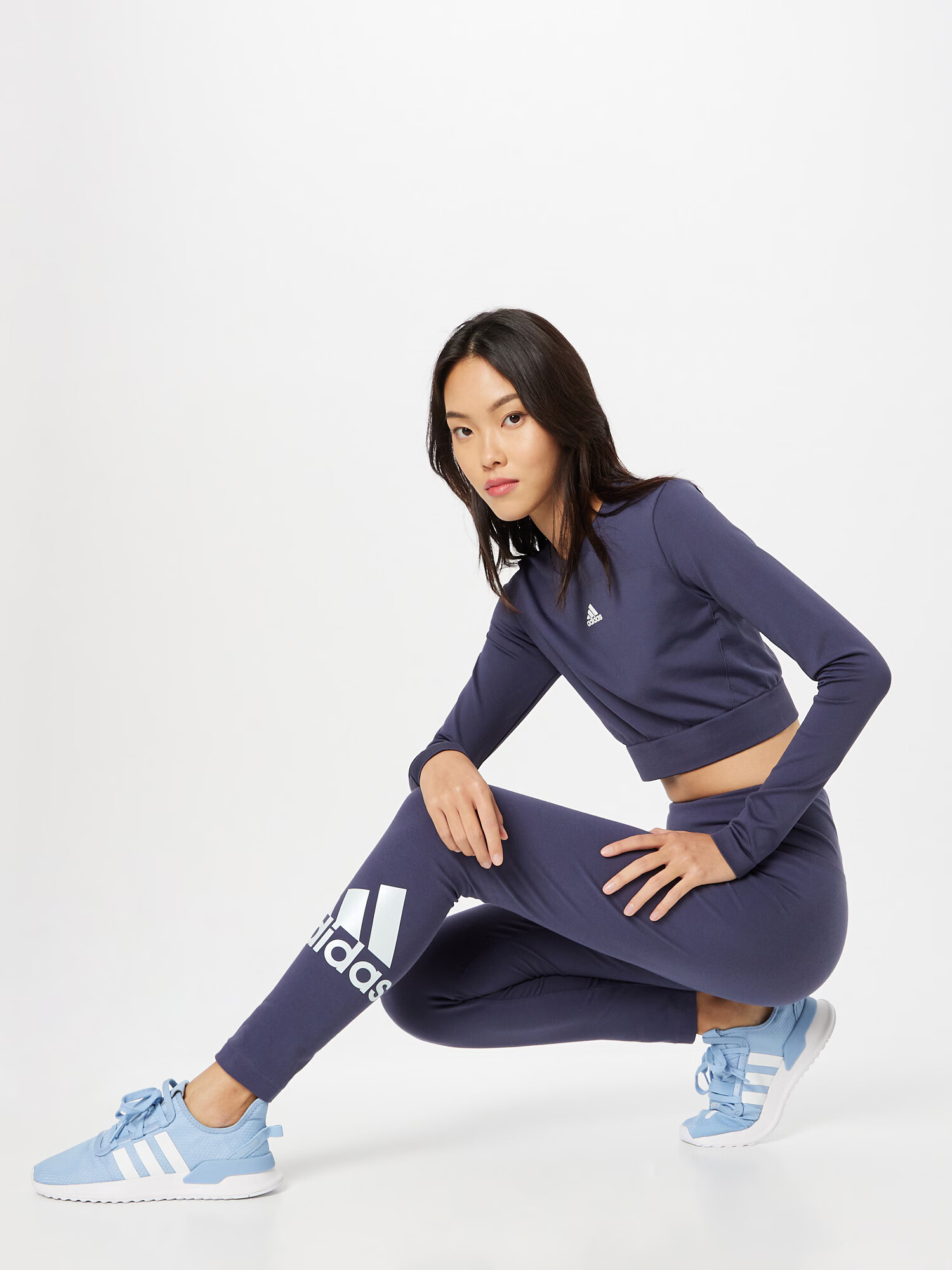 ADIDAS SPORTSWEAR Pantaloni sport 'Zoe Saldana' albastru porumbel / alb - Pled.ro