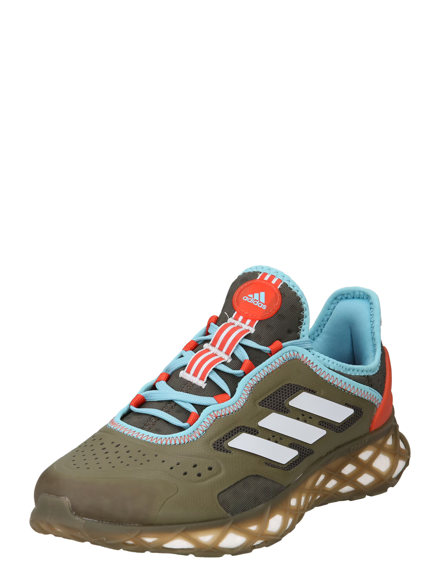 ADIDAS SPORTSWEAR Sneaker low 'Web Boost' albastru deschis / gri deschis / oliv / portocaliu închis - Pled.ro