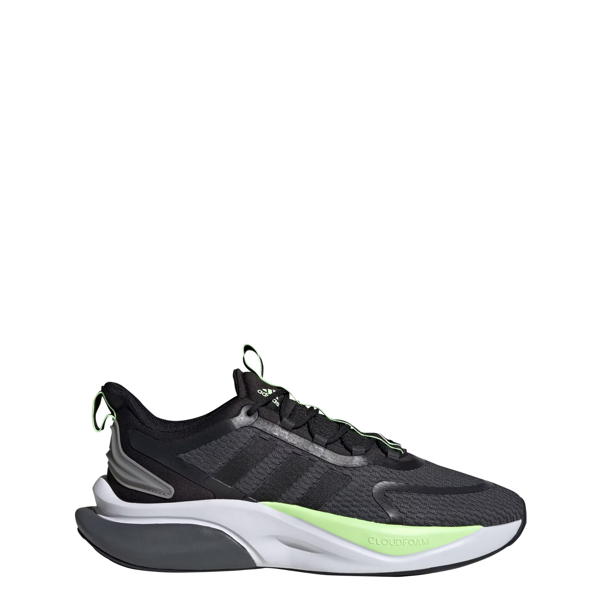 ADIDAS SPORTSWEAR Pantofi sport 'Alphabounce+' gri grafit / verde neon / negru / alb - Pled.ro