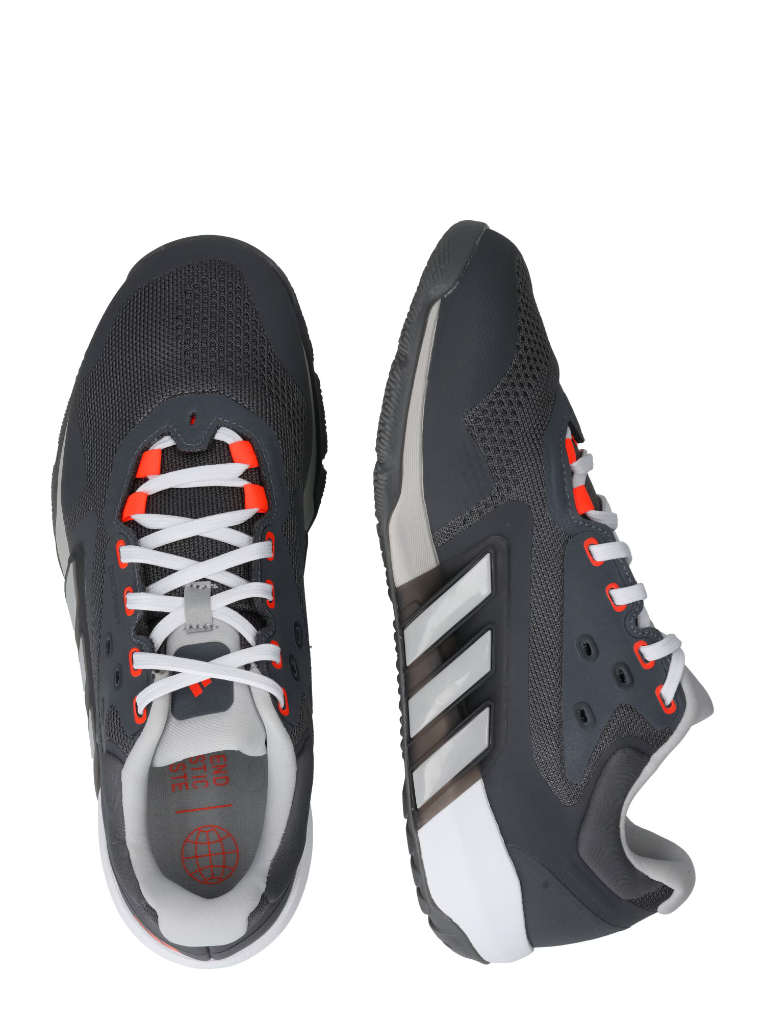 ADIDAS SPORTSWEAR Pantofi sport 'Dropset Trainer' gri metalic / portocaliu neon - Pled.ro