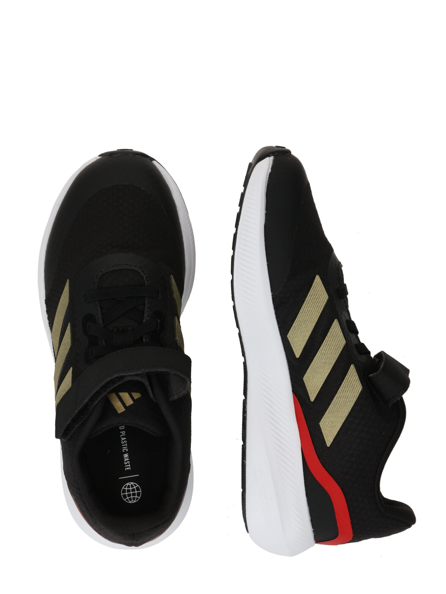 ADIDAS PERFORMANCE Pantofi sport 'Runfalcon 3.0 Elastic Lace Strap' auriu / roșu / negru - Pled.ro