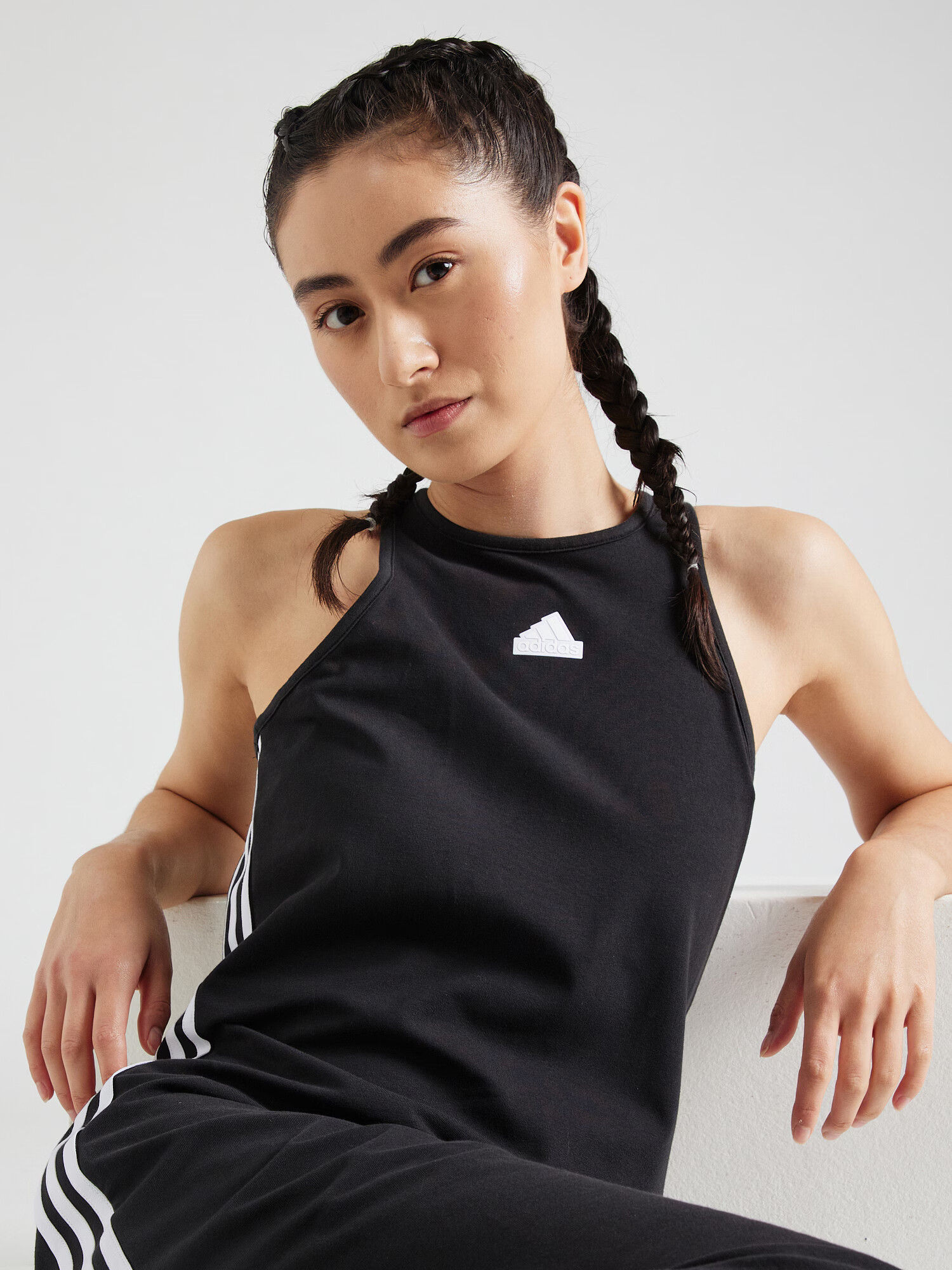 ADIDAS SPORTSWEAR Rochie sport 'Future Icons Three Stripes' negru / alb - Pled.ro