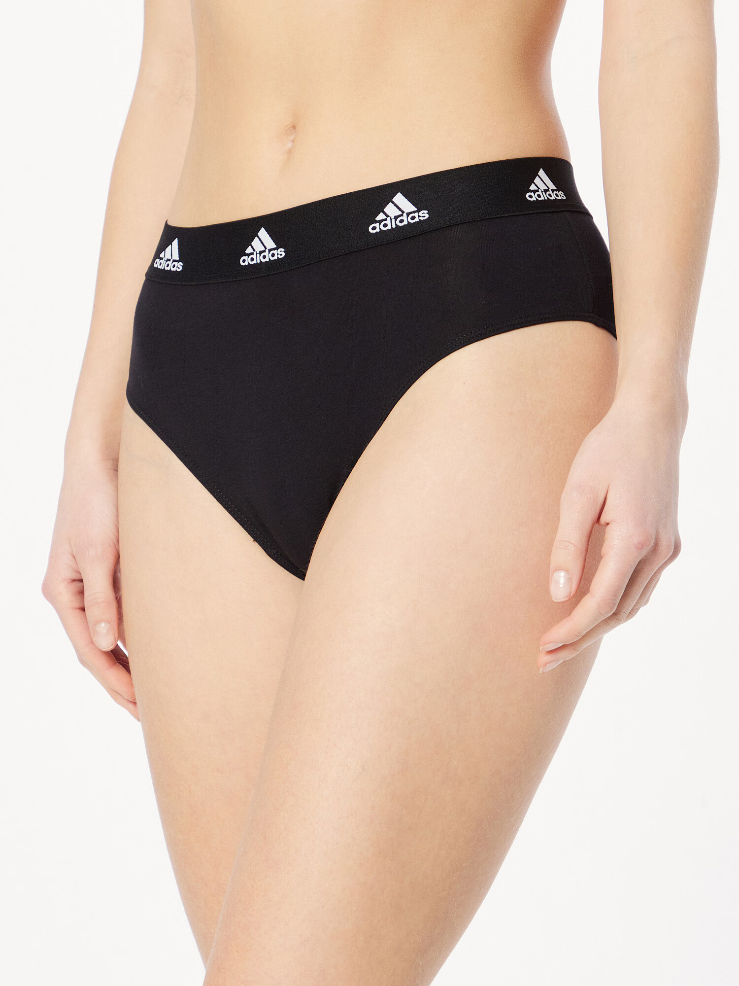 ADIDAS SPORTSWEAR Slip negru / alb - Pled.ro