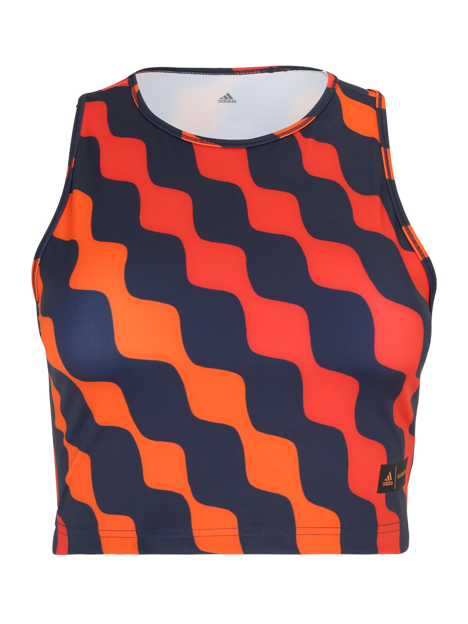 ADIDAS SPORTSWEAR Sport top 'Marimekko Train Icons Print' bleumarin / portocaliu / portocaliu homar - Pled.ro