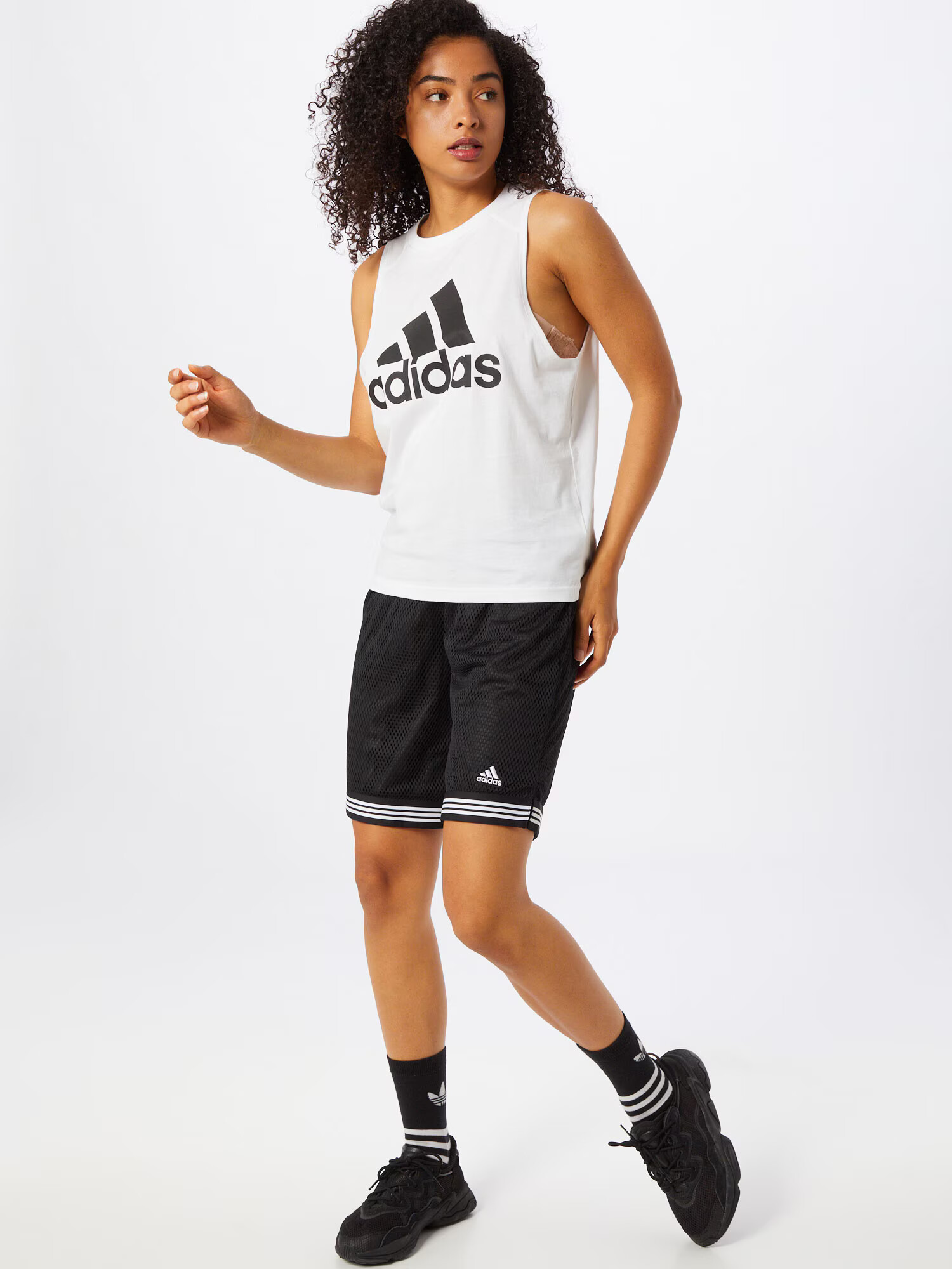 ADIDAS SPORTSWEAR Sport top 'Bosko' negru / alb - Pled.ro