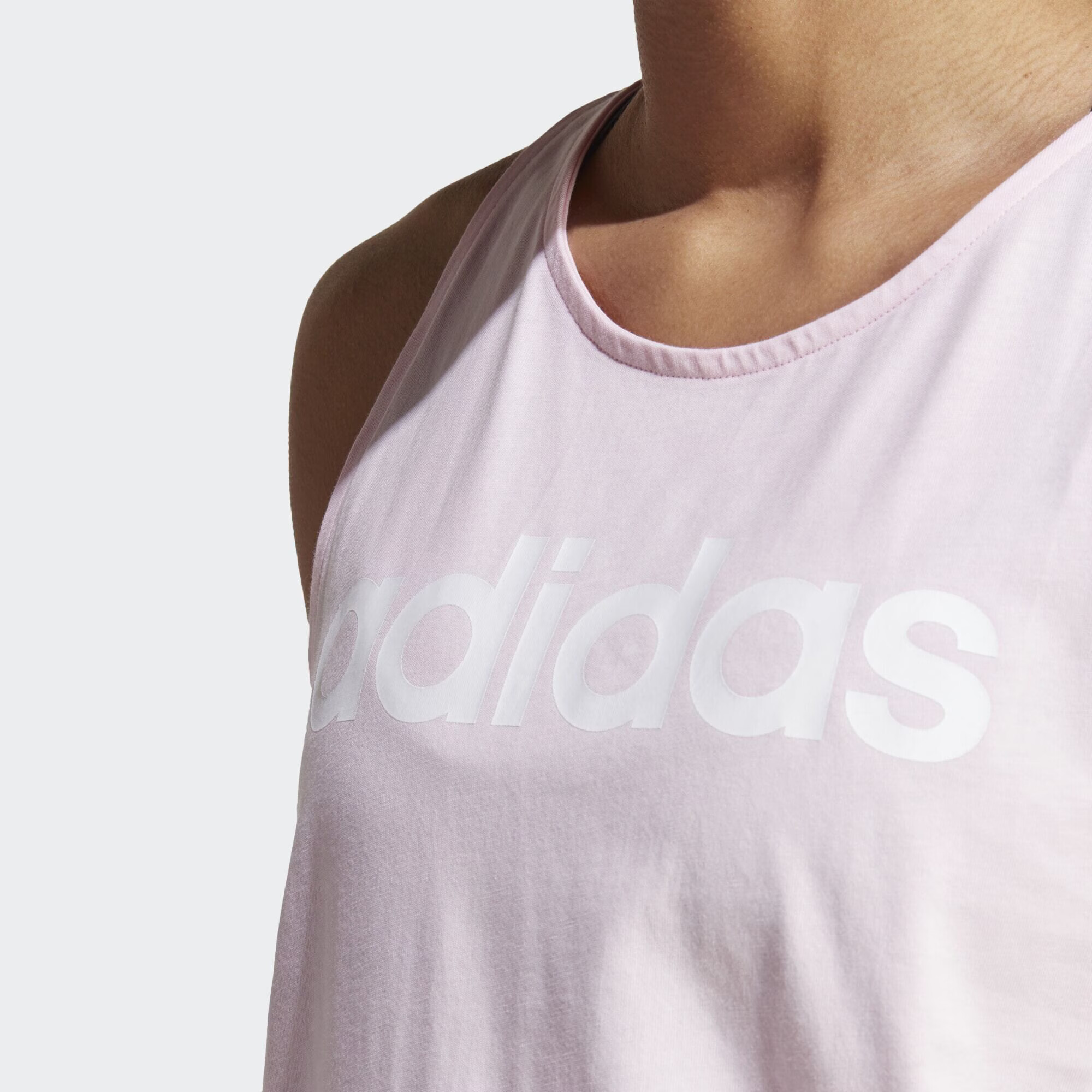 ADIDAS SPORTSWEAR Sport top 'Essentials' roz pastel / alb - Pled.ro