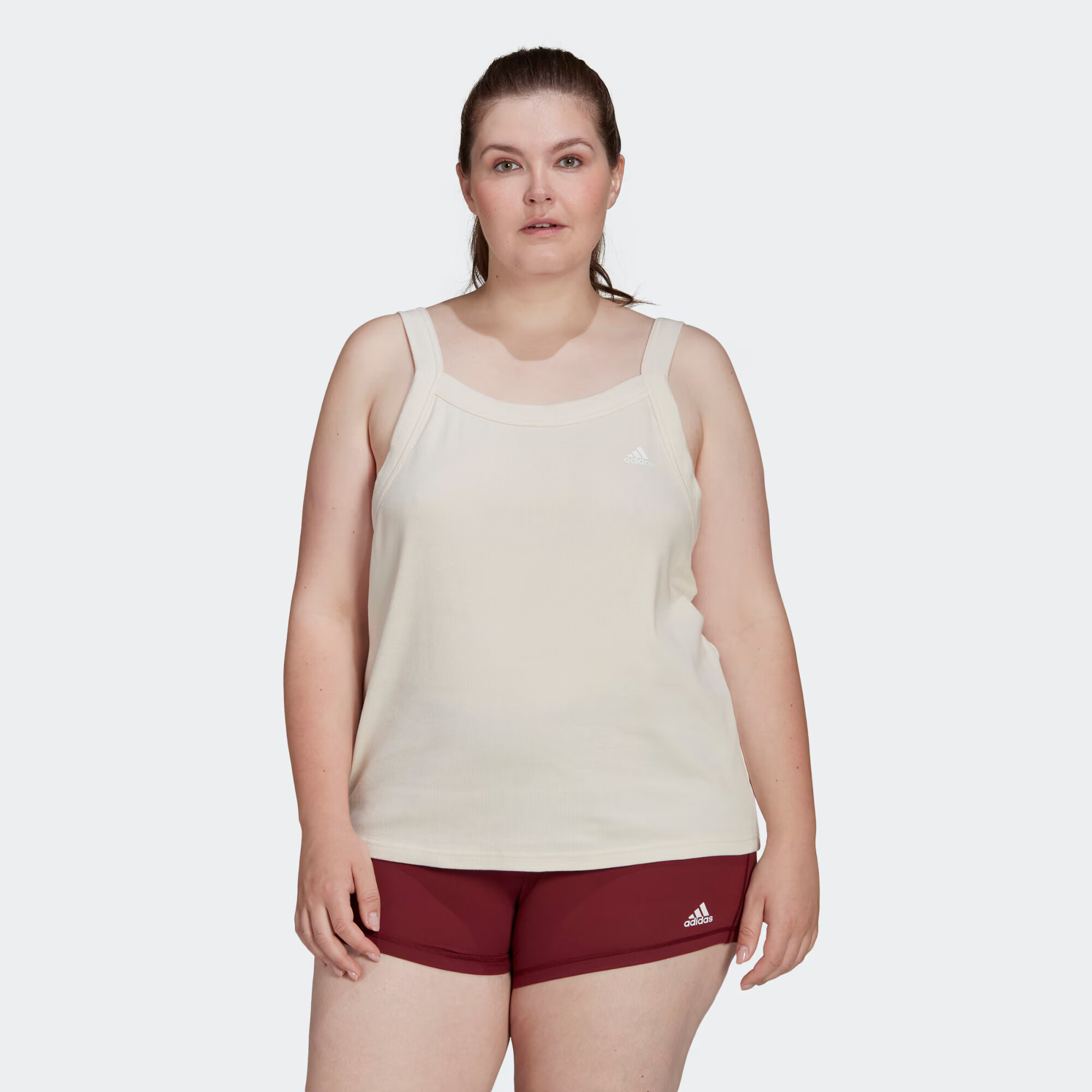 ADIDAS SPORTSWEAR Sport top 'Essentials Yoga Rib' bej - Pled.ro