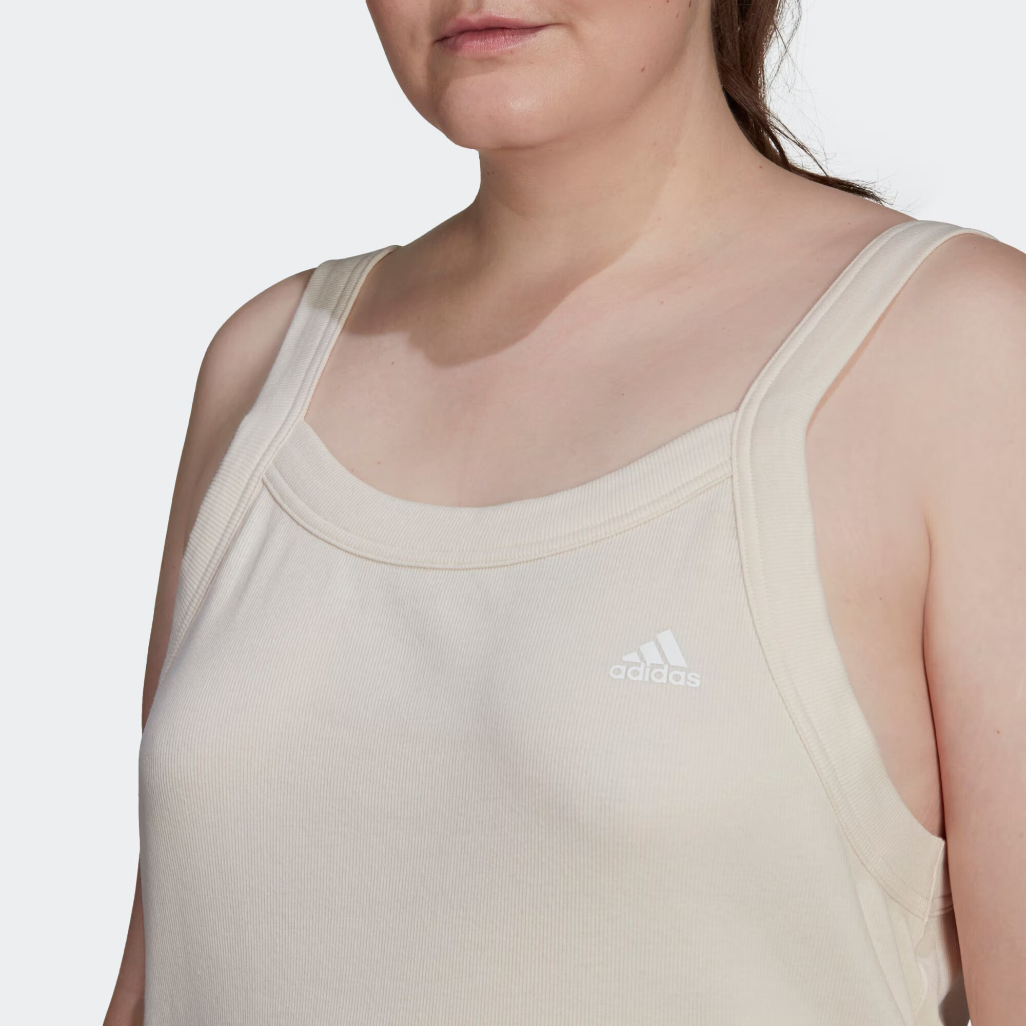 ADIDAS SPORTSWEAR Sport top 'Essentials Yoga Rib' bej - Pled.ro