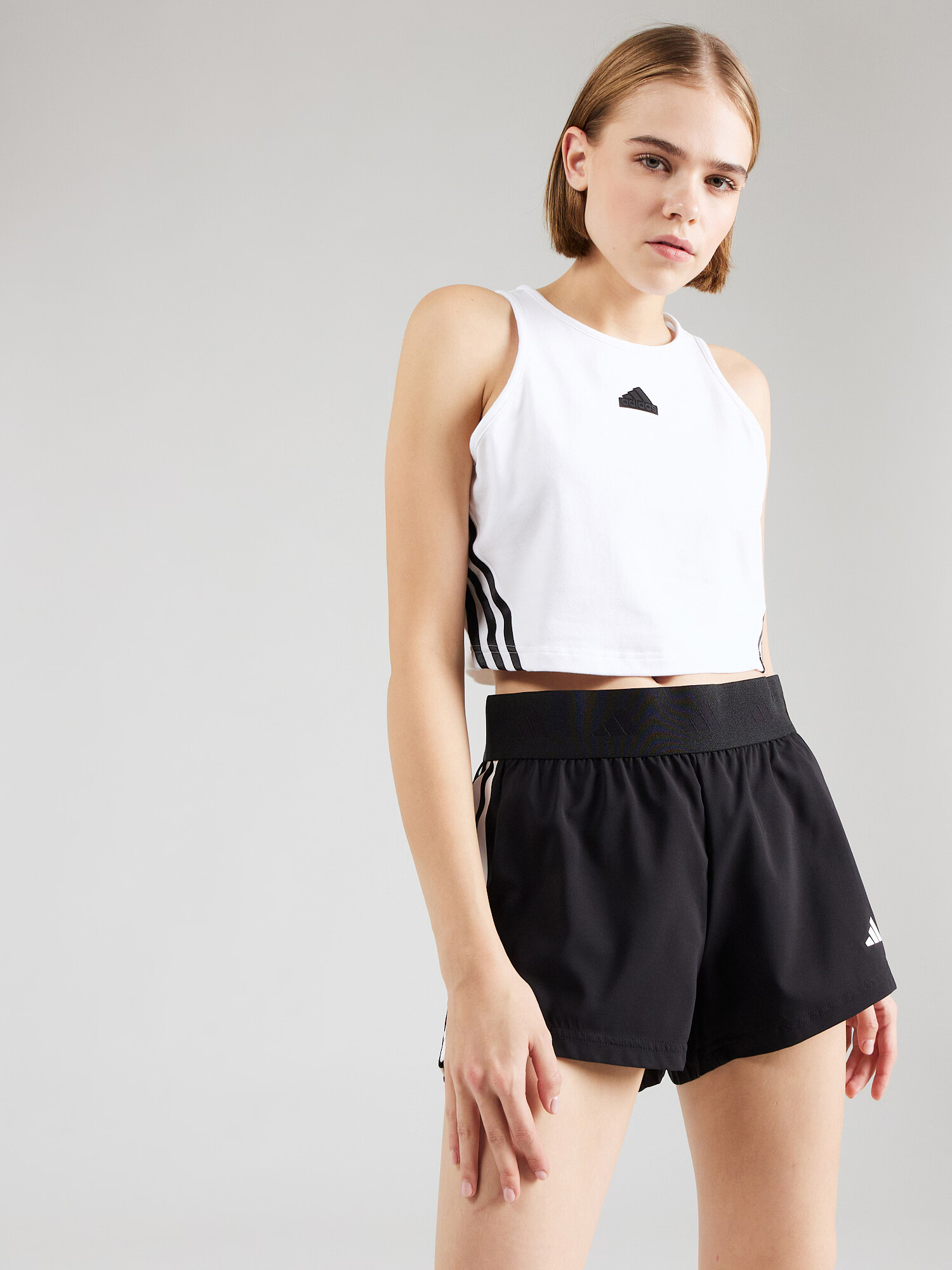 ADIDAS SPORTSWEAR Sport top ' Future Icons' negru / alb - Pled.ro