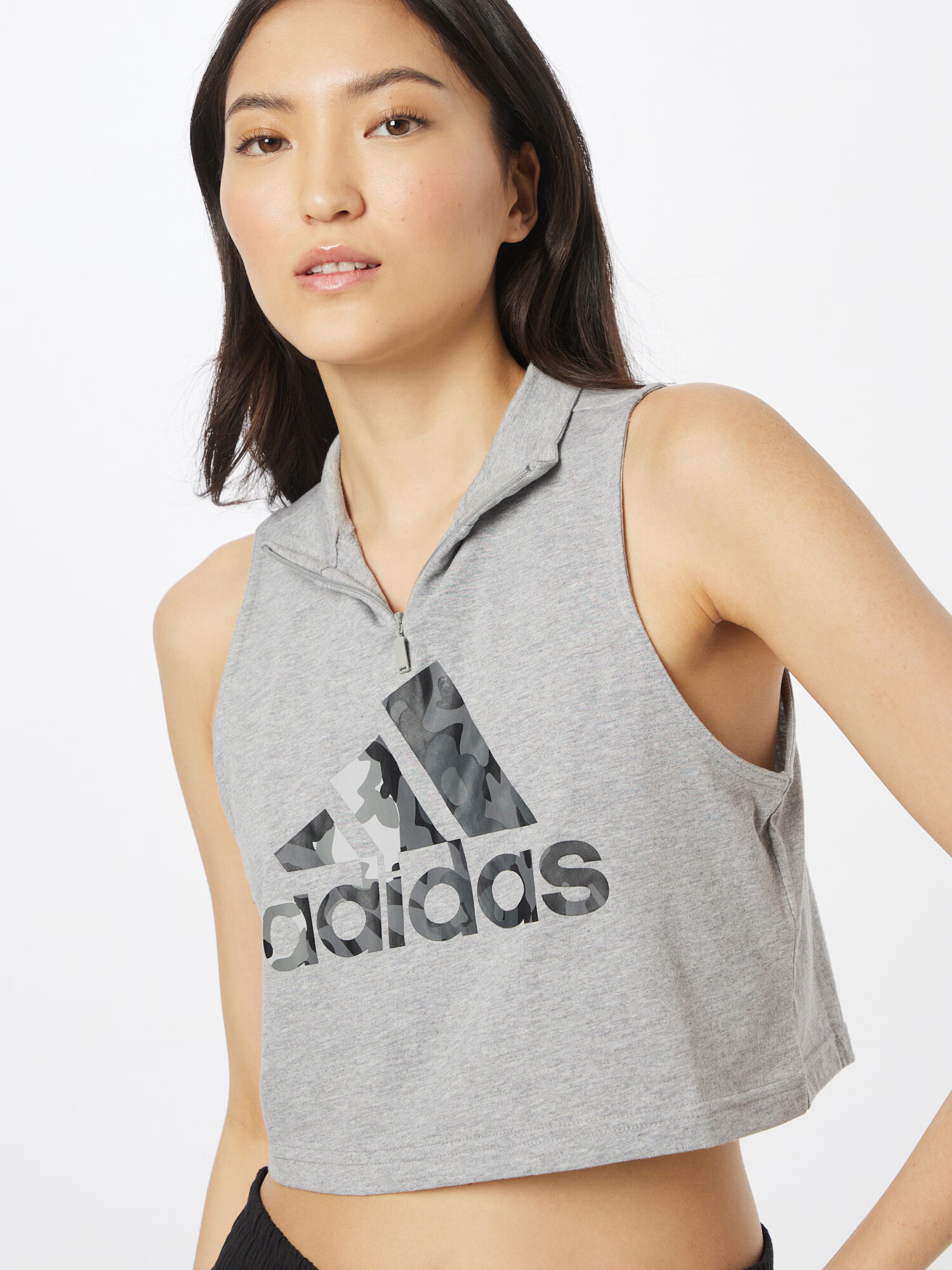 ADIDAS SPORTSWEAR Tricou funcțional 'Graphic' gri deschis / gri închis / gri amestecat / negru - Pled.ro