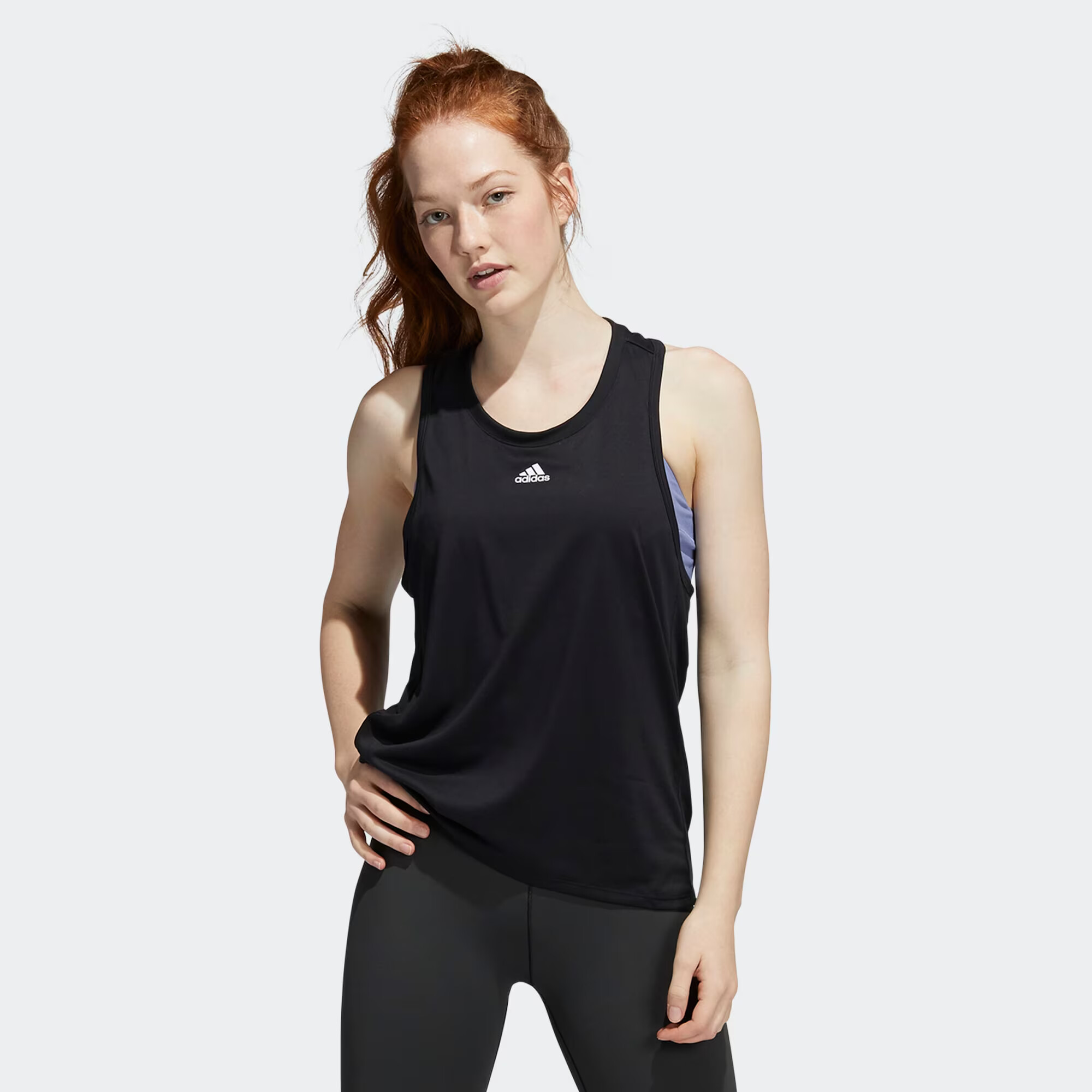 ADIDAS SPORTSWEAR Sport top negru / alb - Pled.ro