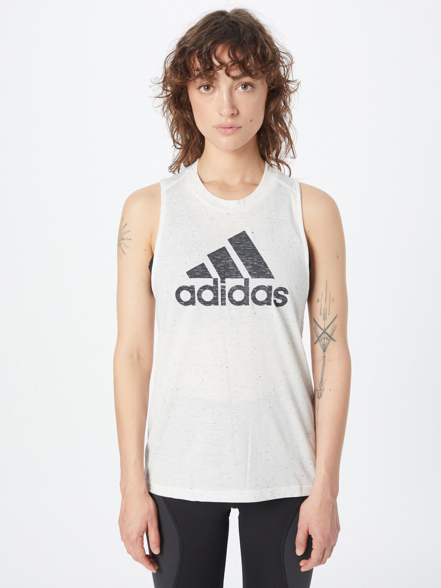 ADIDAS SPORTSWEAR Sport top negru / alb - Pled.ro